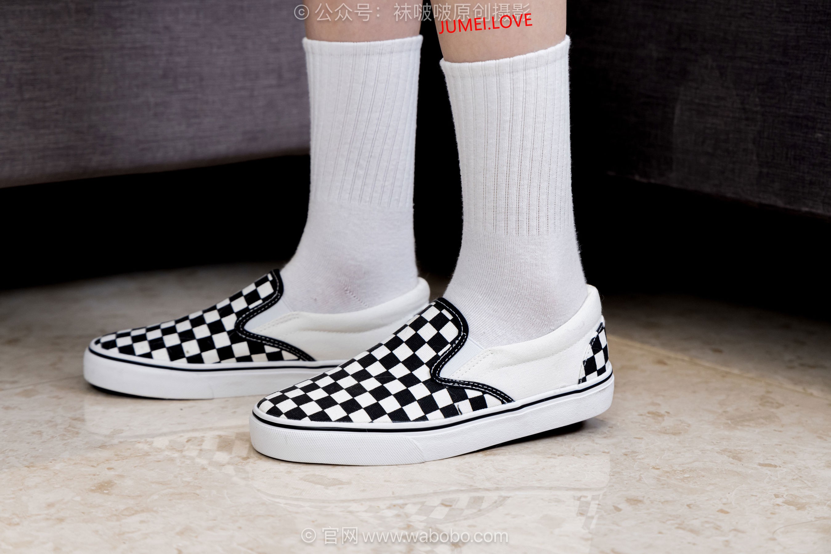 BoBoSocks袜啵啵 No.699 小甜豆 - 帆布鞋、透明高跟鞋、 自然穿脏白棉袜、薄肉丝 第106张