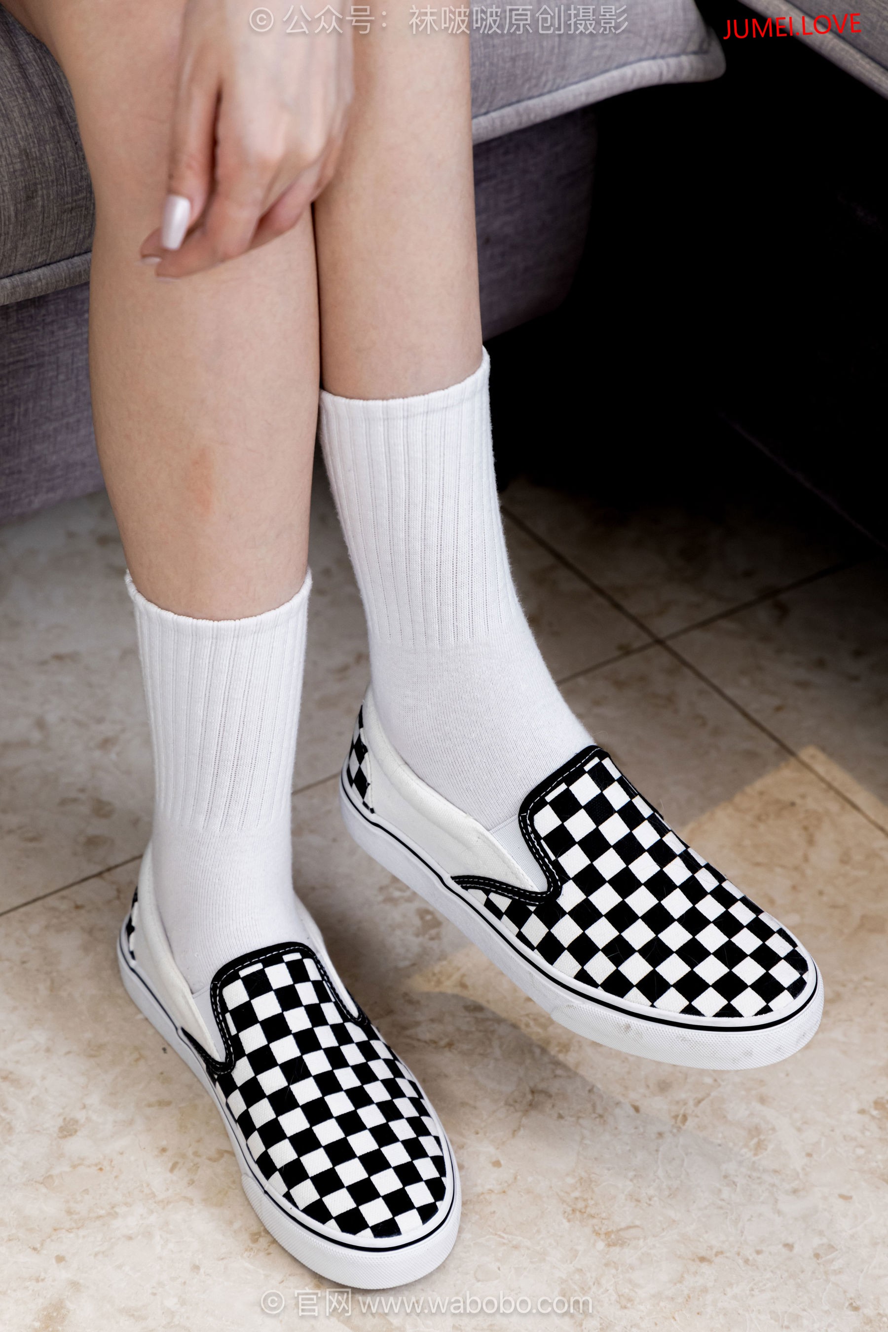 BoBoSocks袜啵啵 No.699 小甜豆 - 帆布鞋、透明高跟鞋、 自然穿脏白棉袜、薄肉丝 第117张