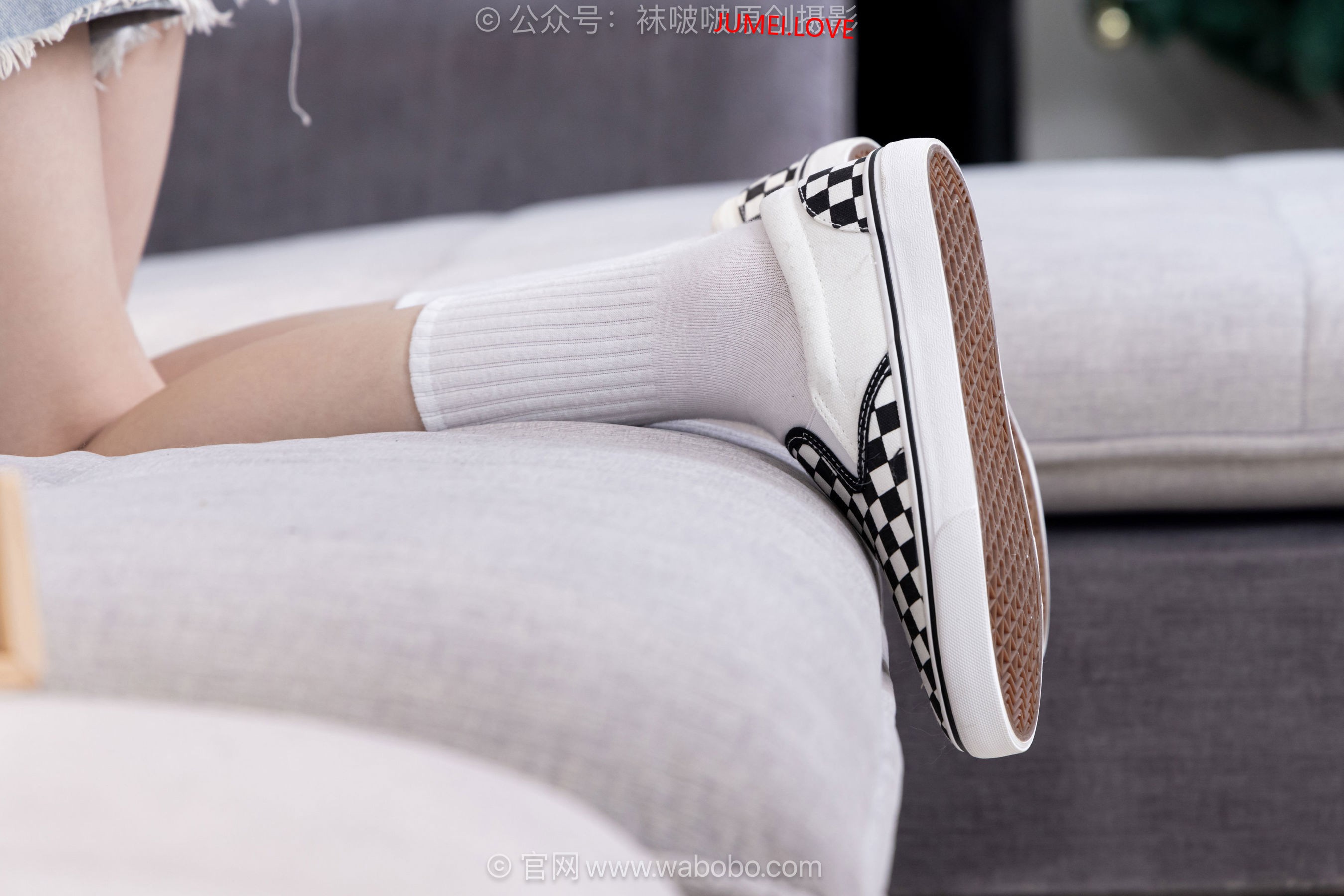 BoBoSocks袜啵啵 No.699 小甜豆 - 帆布鞋、透明高跟鞋、 自然穿脏白棉袜、薄肉丝 第70张