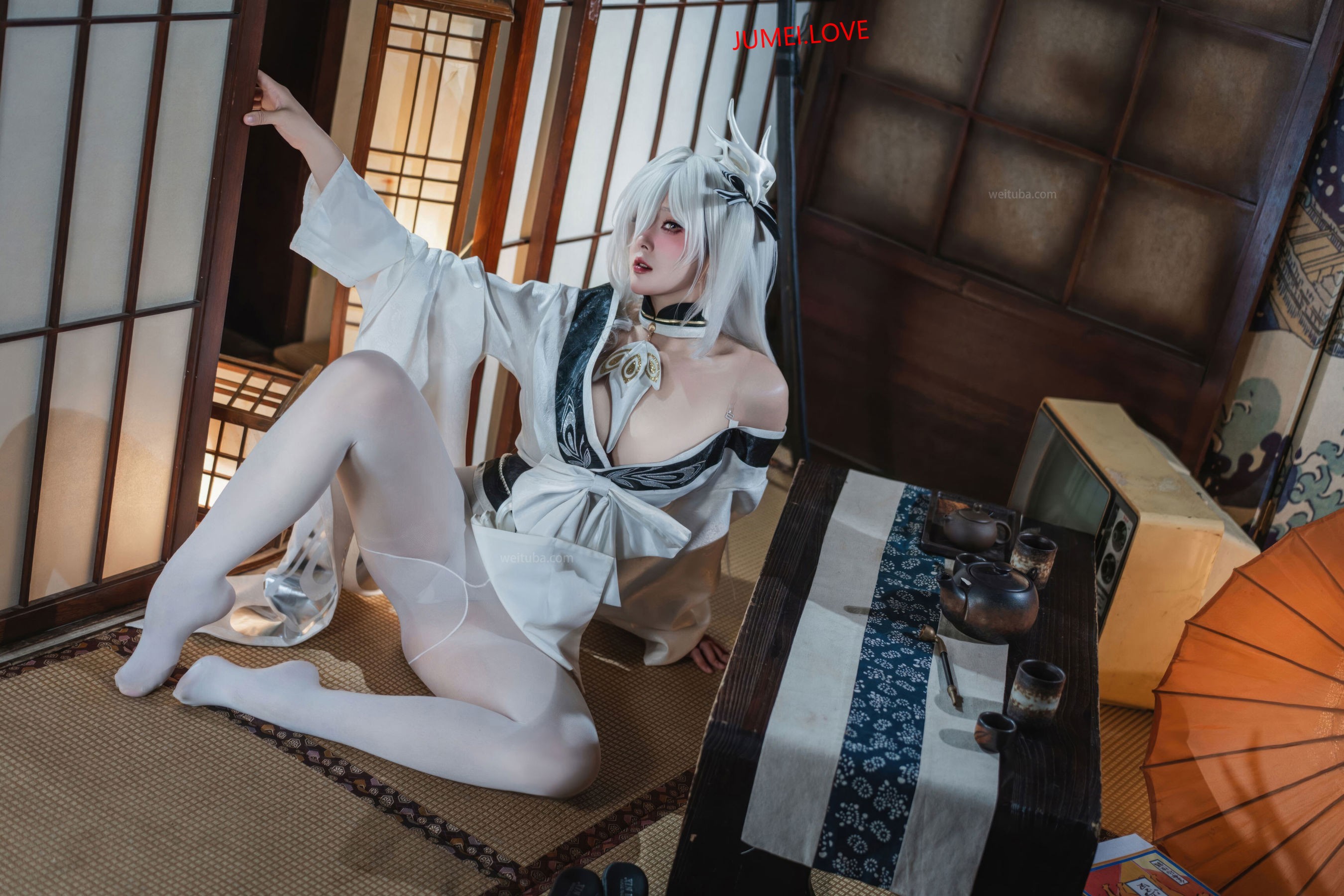 Natsuko夏夏子 - 碧蓝航线 白凤 和服 第29张