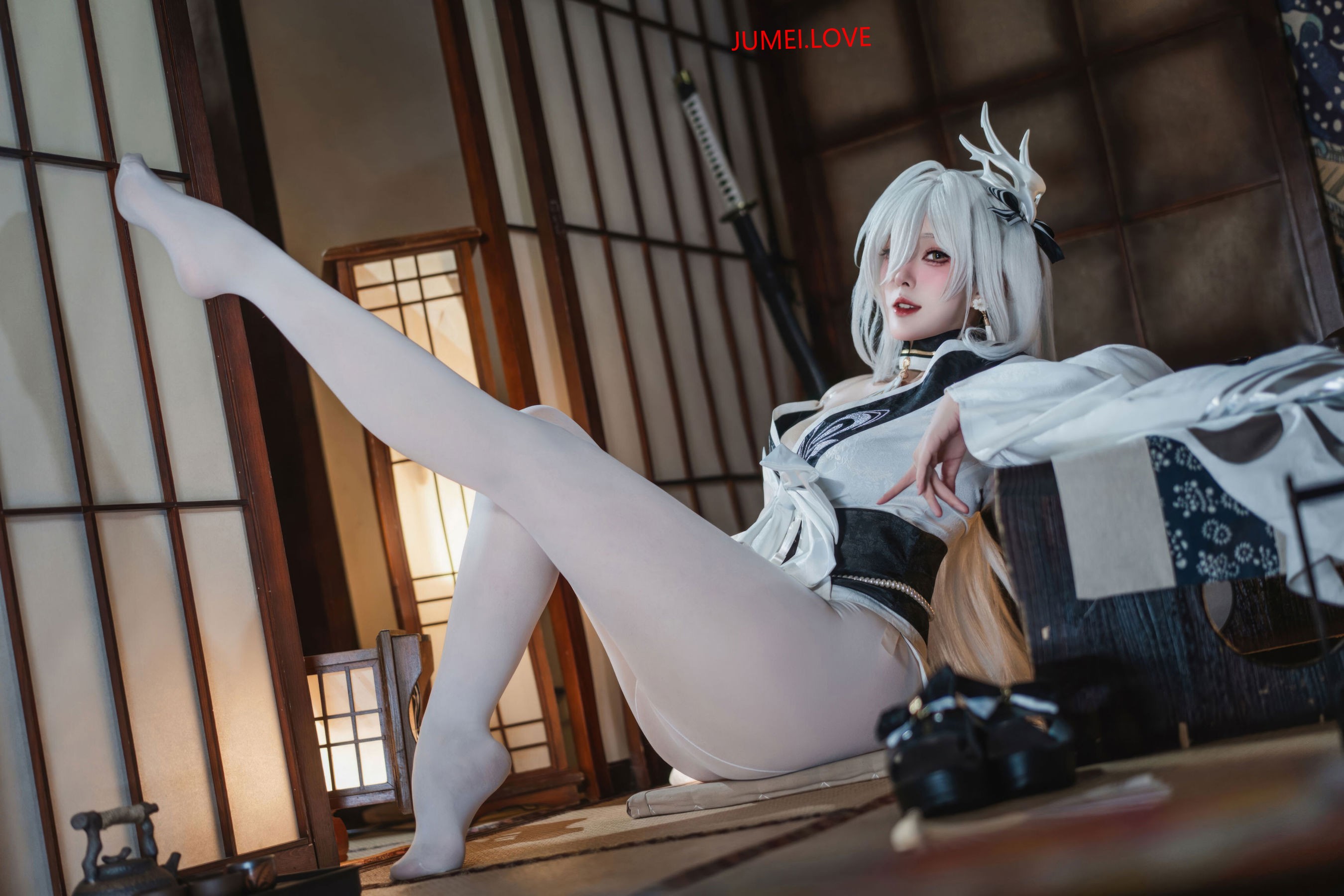 Natsuko夏夏子 - 碧蓝航线 白凤 和服 第31张