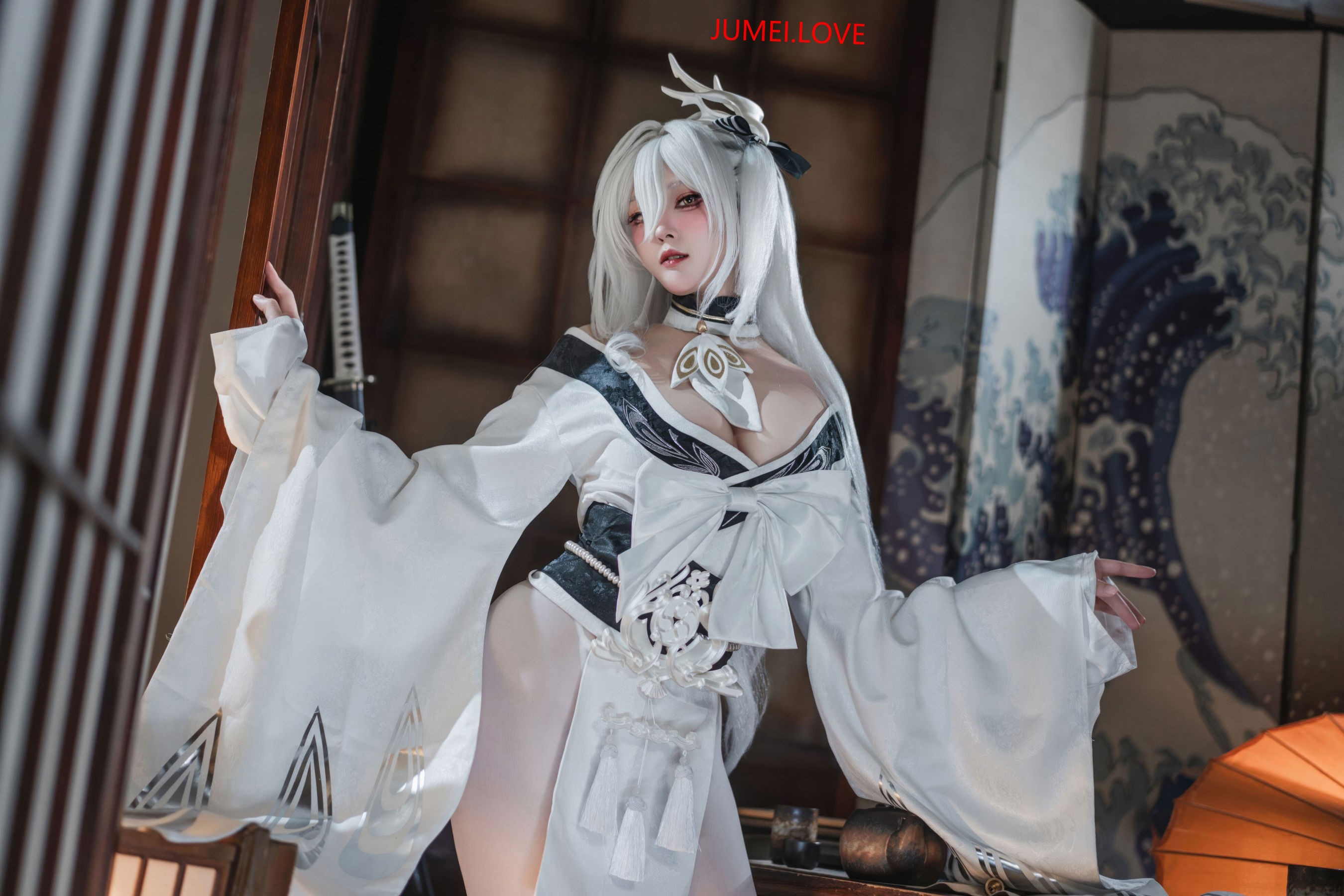 Natsuko夏夏子 - 碧蓝航线 白凤 和服 第7张