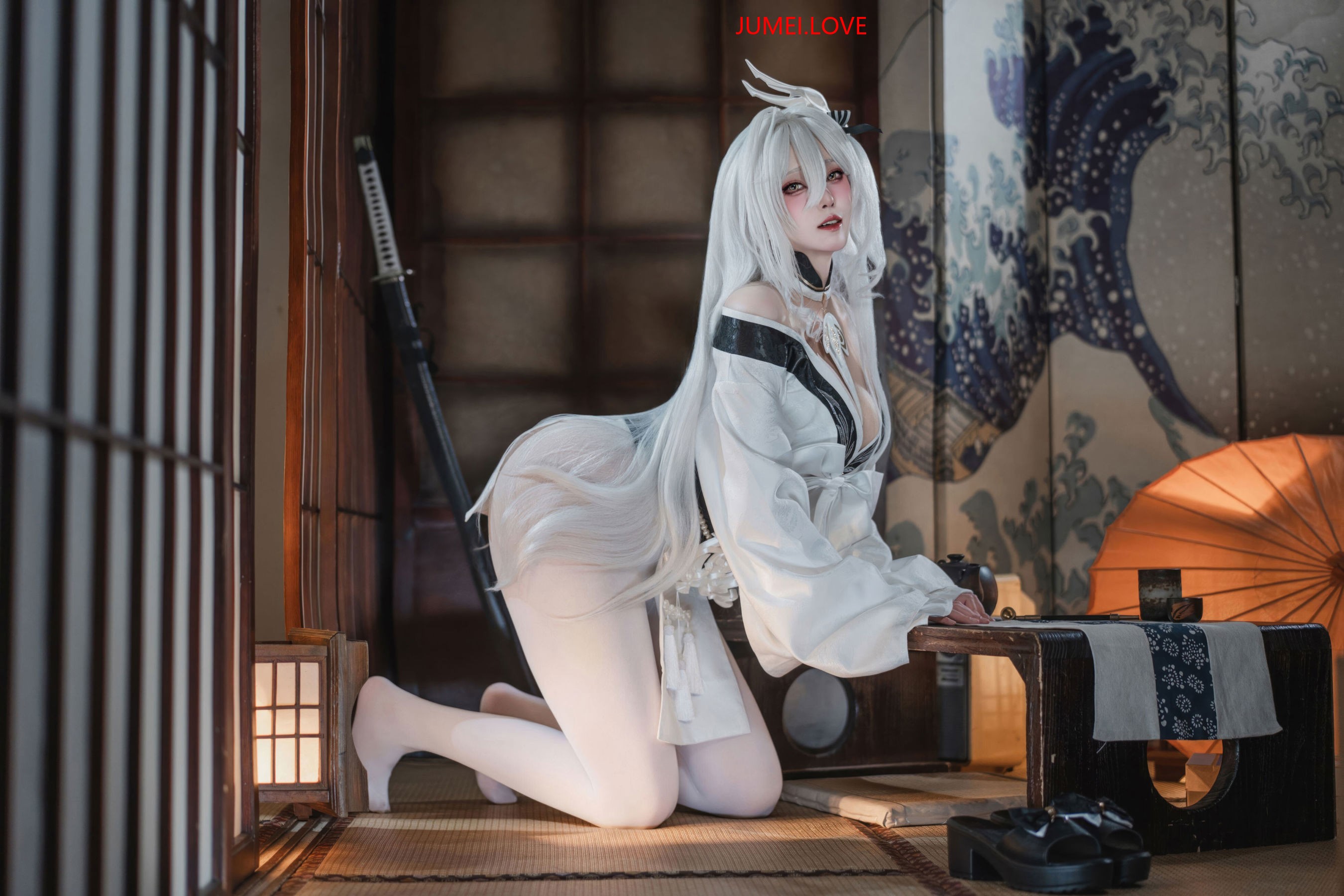 Natsuko夏夏子 - 碧蓝航线 白凤 和服 第9张