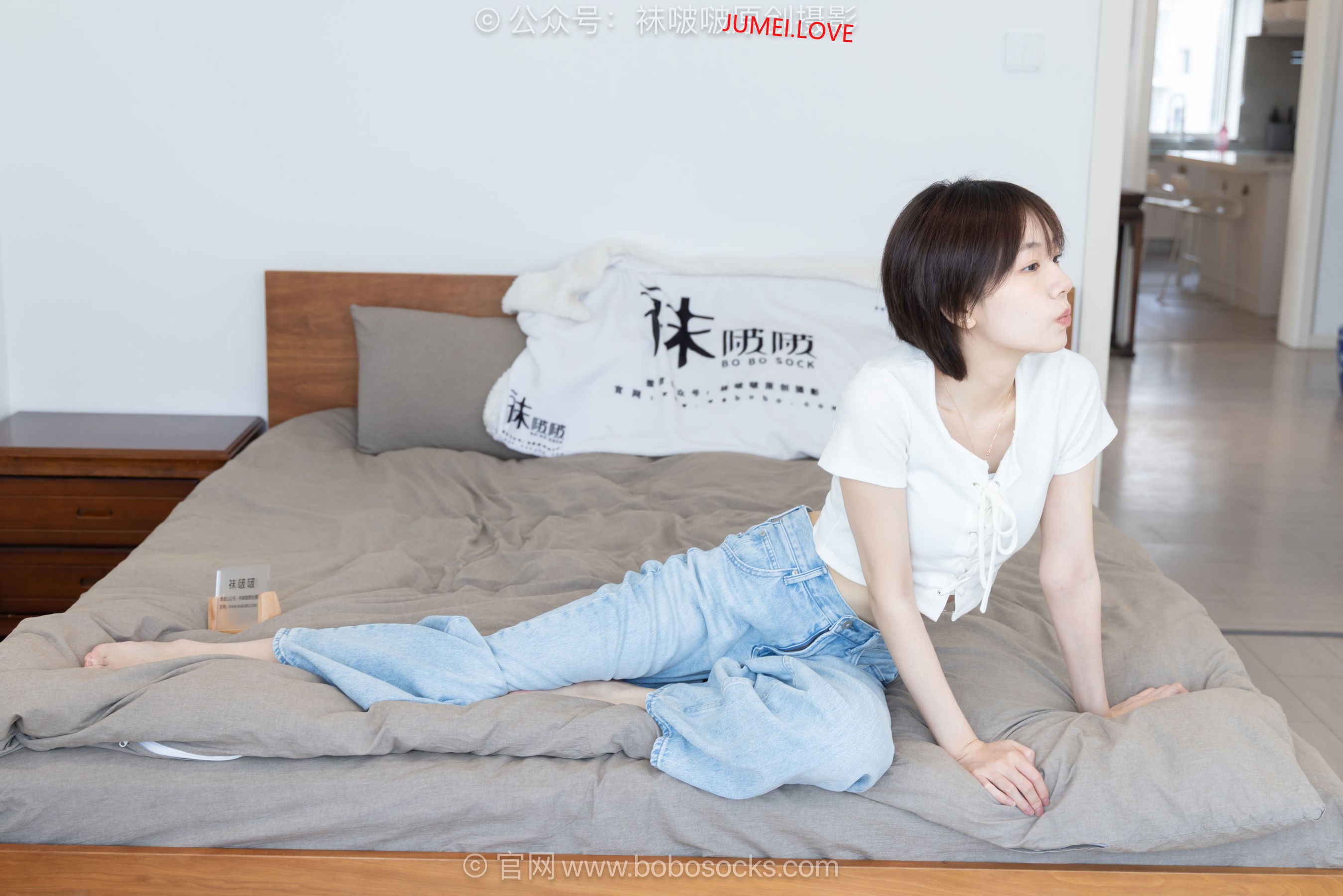 BoBoSocks袜啵啵 No.708 小甜豆 - 板鞋、纯白棉袜、裸足 第10张