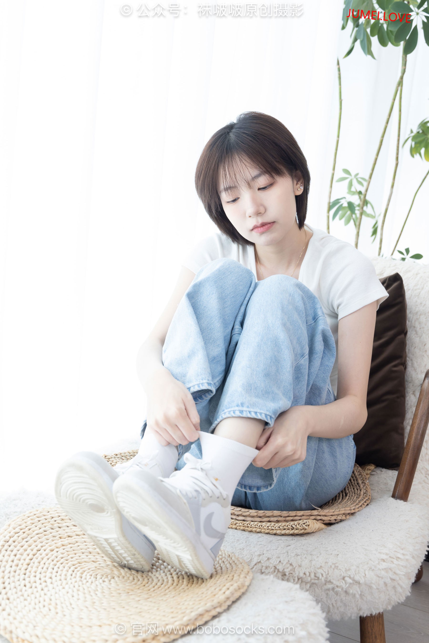 BoBoSocks袜啵啵 No.708 小甜豆 - 板鞋、纯白棉袜、裸足 第102张