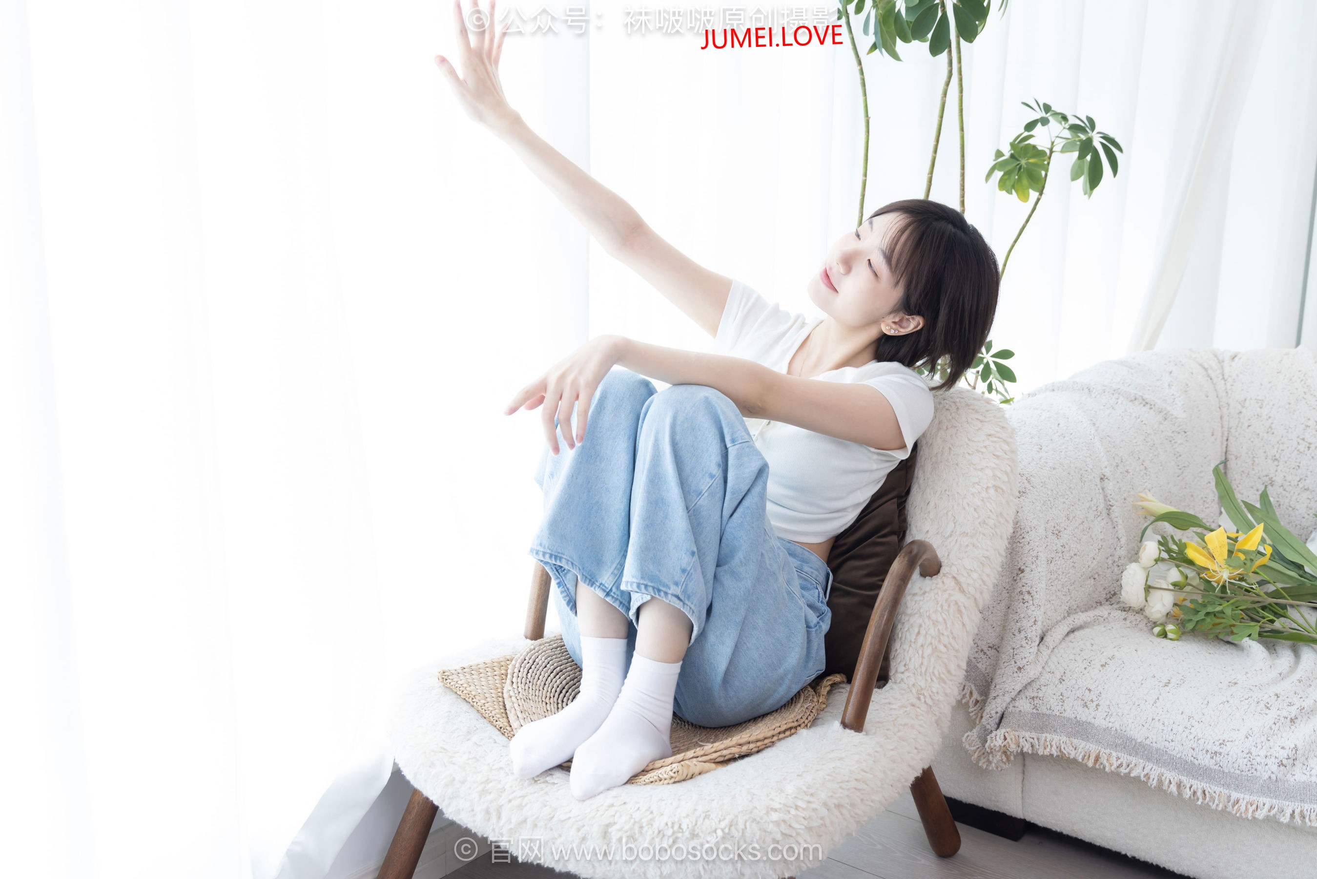 BoBoSocks袜啵啵 No.708 小甜豆 - 板鞋、纯白棉袜、裸足 第111张
