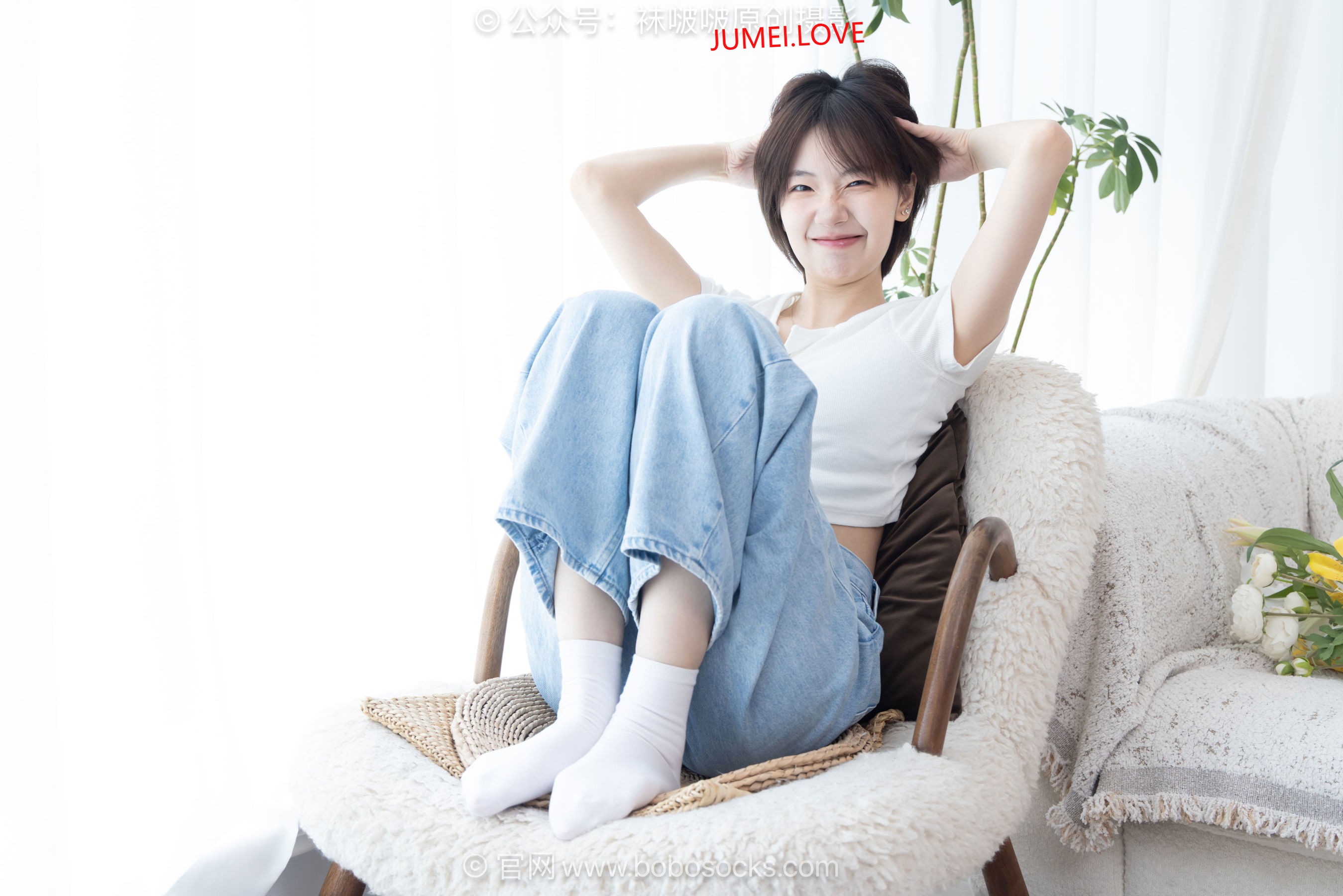 BoBoSocks袜啵啵 No.708 小甜豆 - 板鞋、纯白棉袜、裸足 第113张