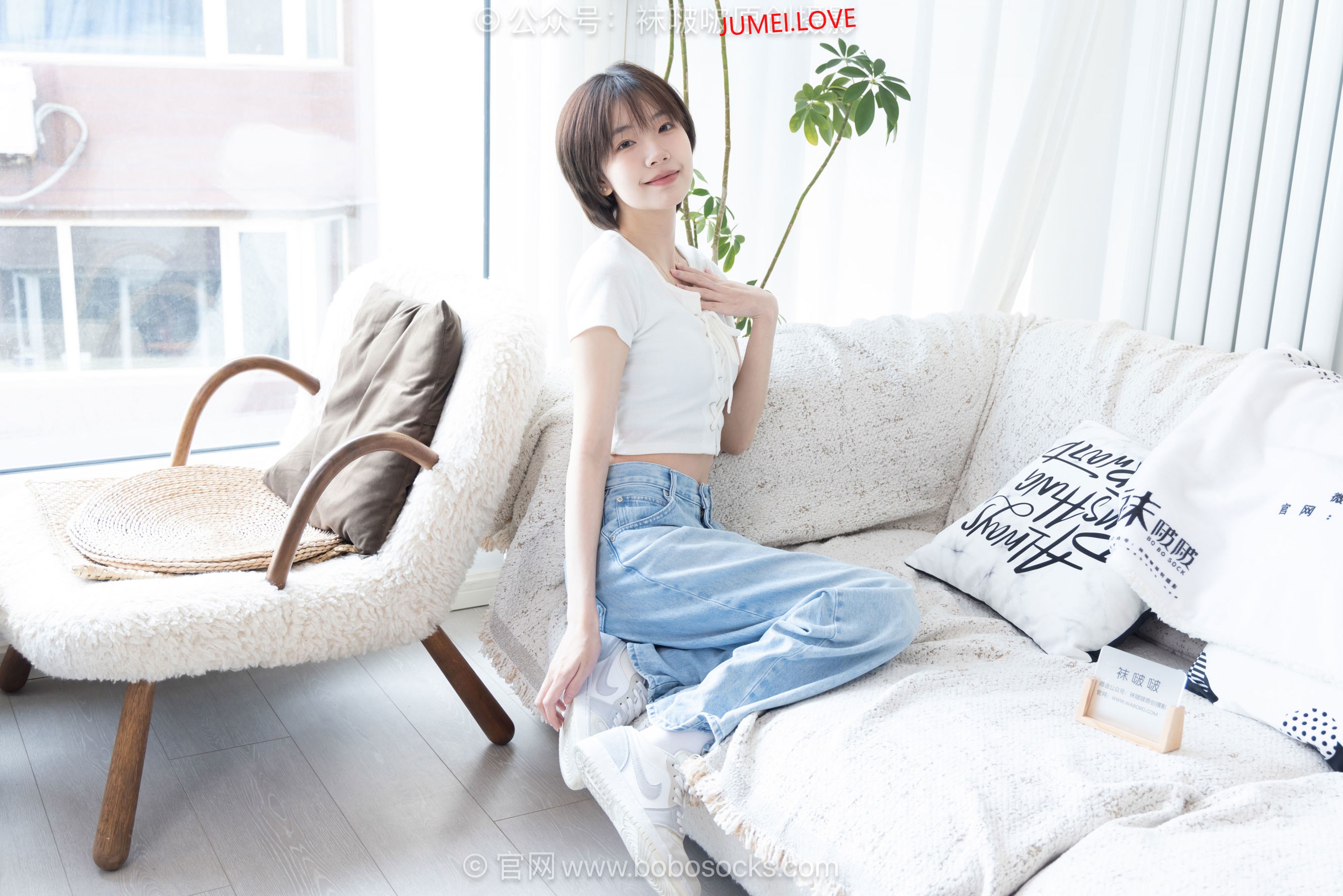 BoBoSocks袜啵啵 No.708 小甜豆 - 板鞋、纯白棉袜、裸足 第13张