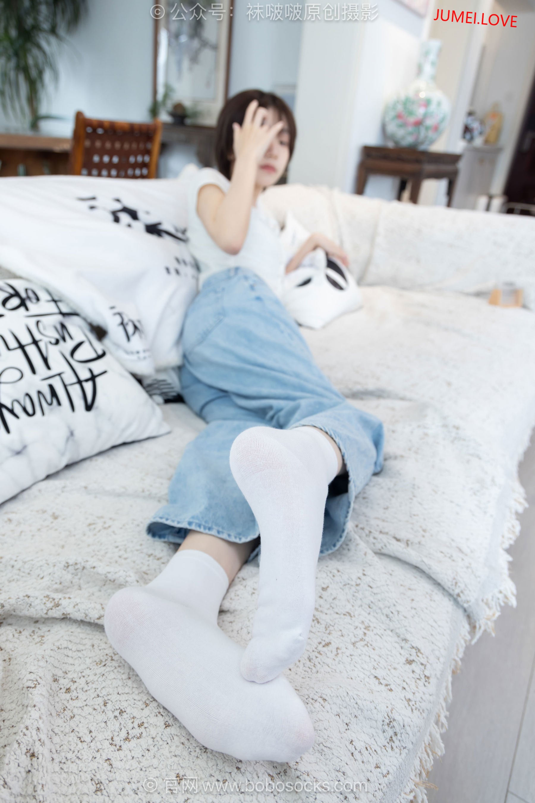 BoBoSocks袜啵啵 No.708 小甜豆 - 板鞋、纯白棉袜、裸足 第134张