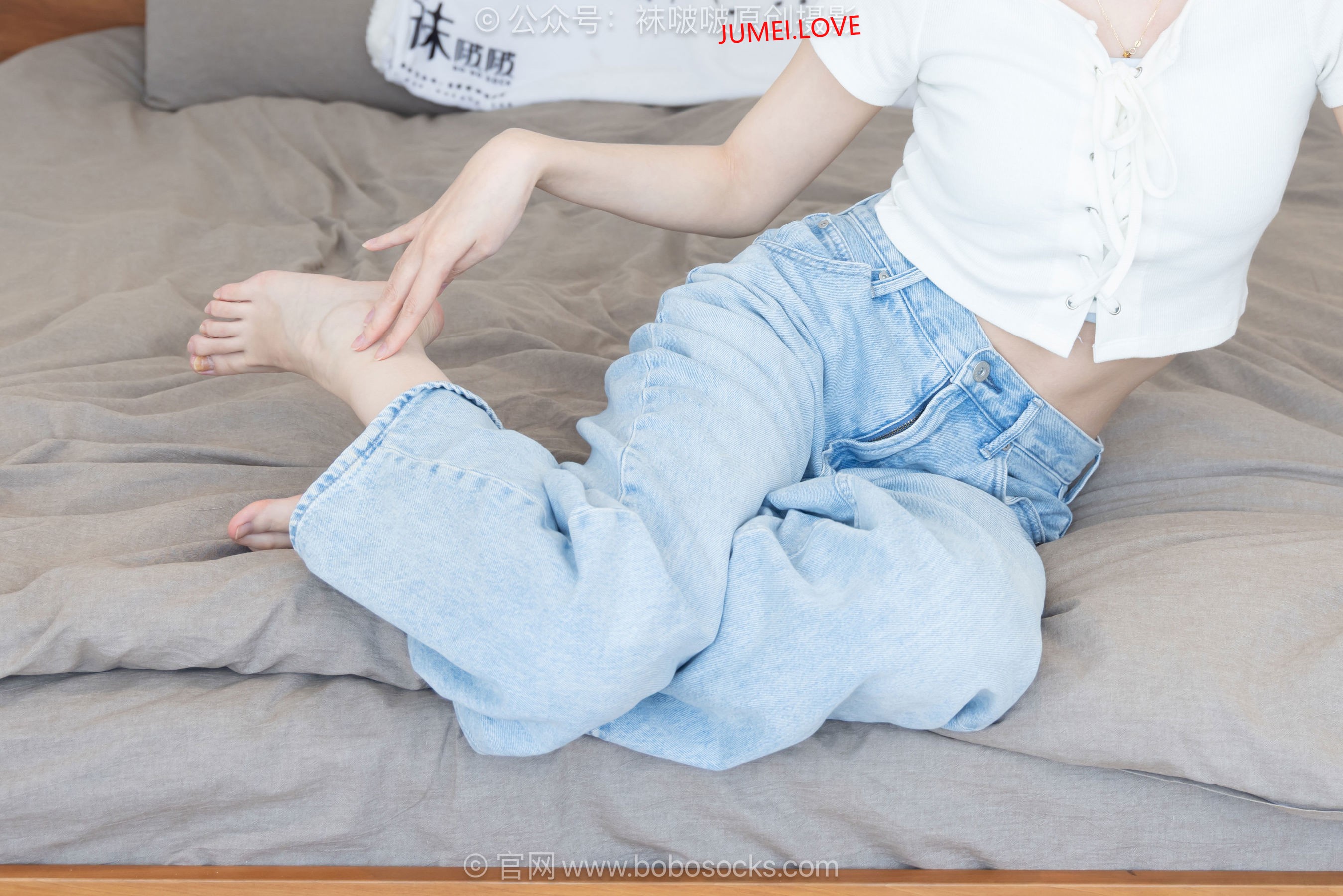 BoBoSocks袜啵啵 No.708 小甜豆 - 板鞋、纯白棉袜、裸足 第14张