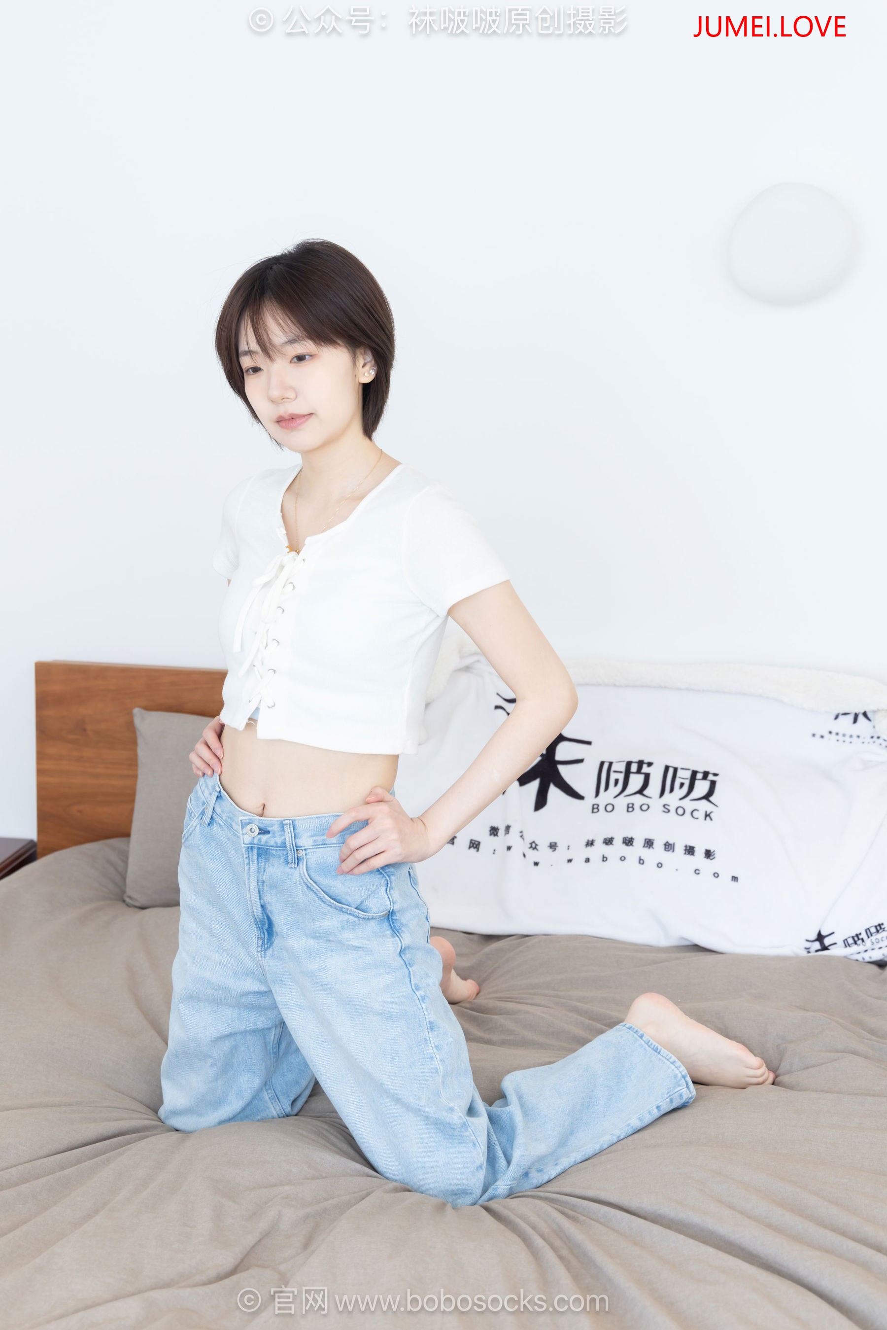 BoBoSocks袜啵啵 No.708 小甜豆 - 板鞋、纯白棉袜、裸足 第153张