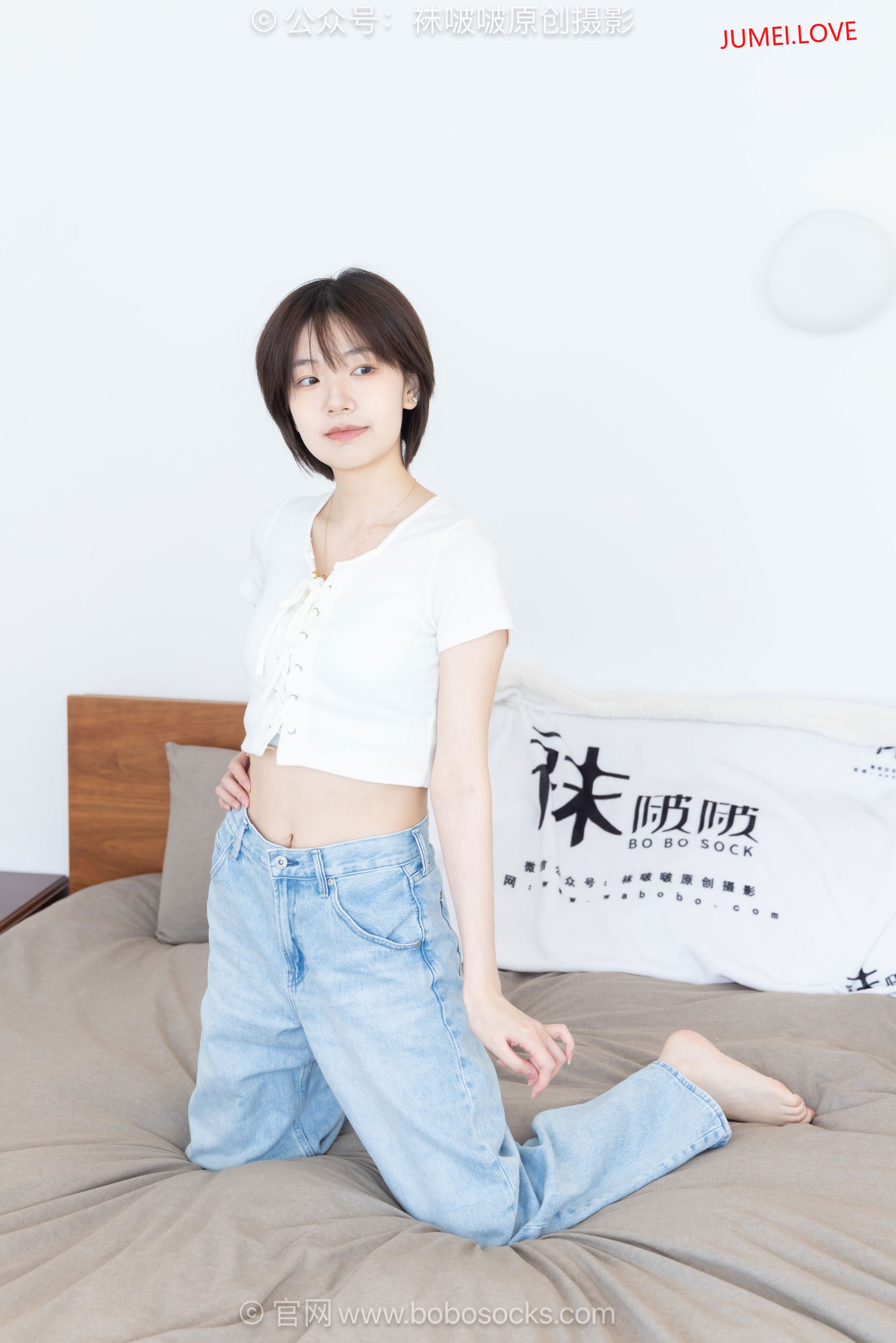 BoBoSocks袜啵啵 No.708 小甜豆 - 板鞋、纯白棉袜、裸足 第154张