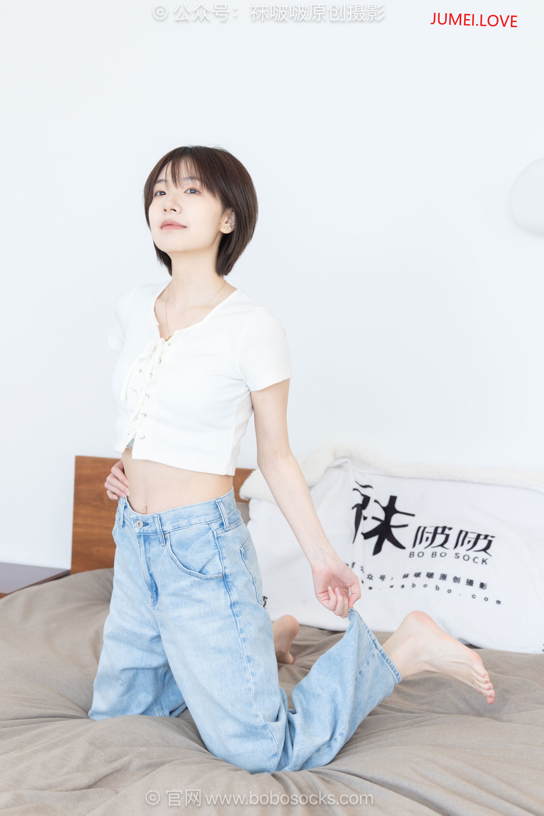 BoBoSocks袜啵啵 No.708 小甜豆 - 板鞋、纯白棉袜、裸足 第155张