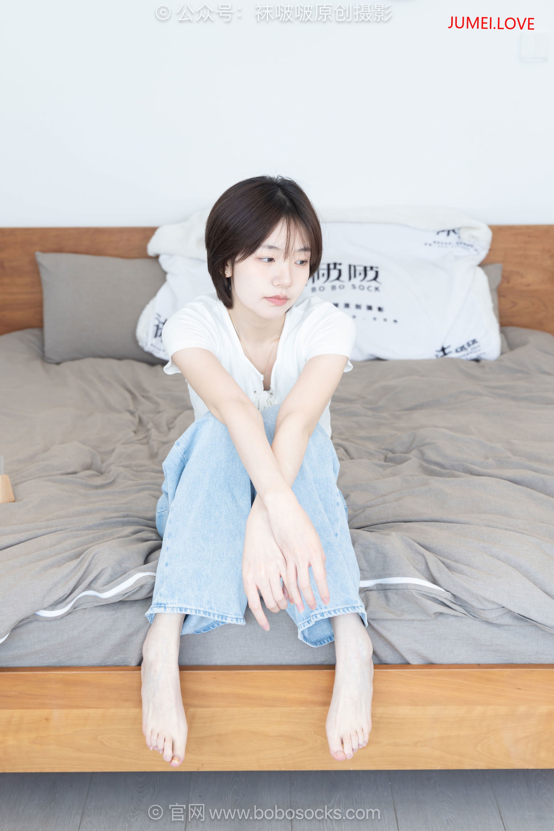 BoBoSocks袜啵啵 No.708 小甜豆 - 板鞋、纯白棉袜、裸足 第164张