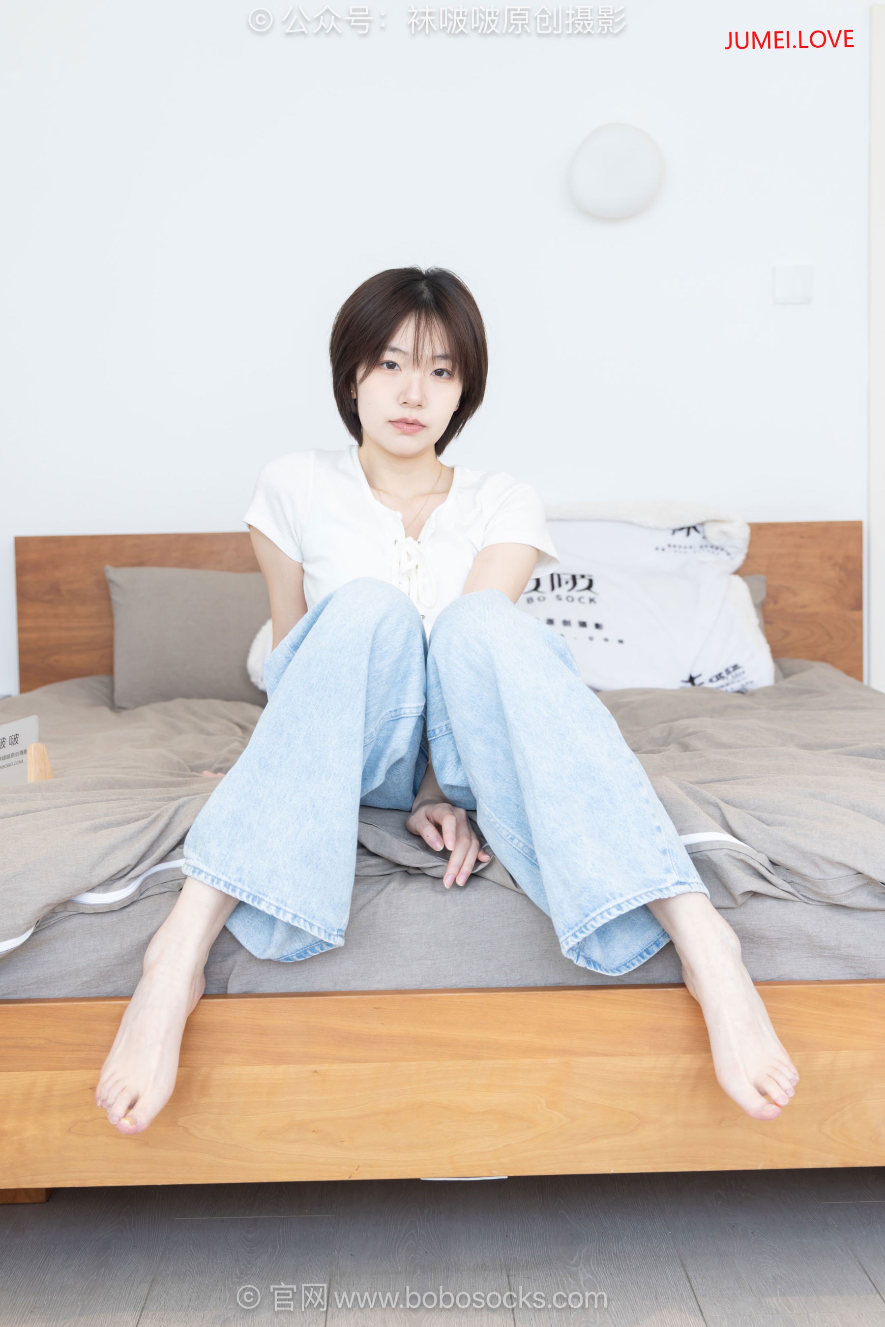 BoBoSocks袜啵啵 No.708 小甜豆 - 板鞋、纯白棉袜、裸足 第166张