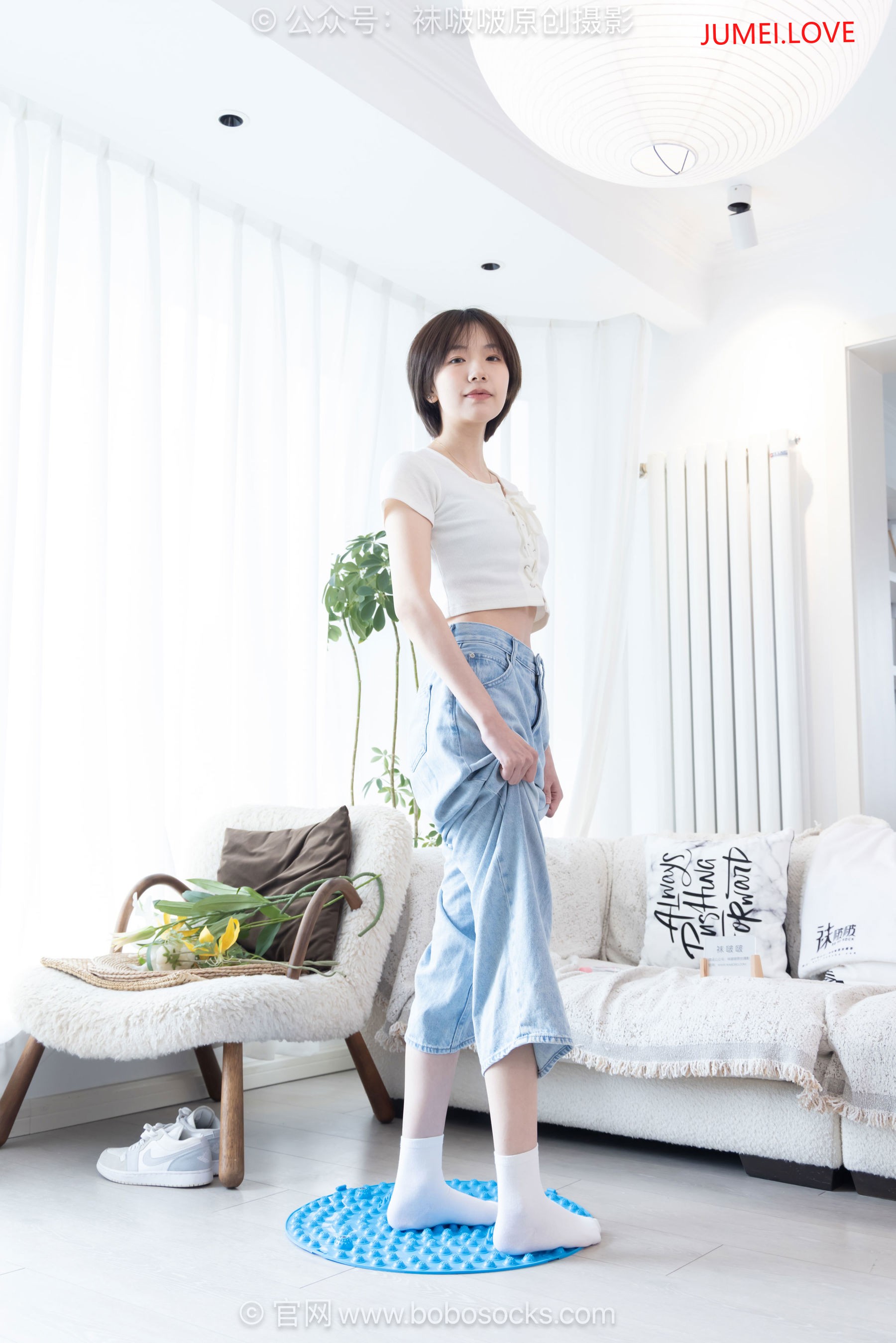 BoBoSocks袜啵啵 No.708 小甜豆 - 板鞋、纯白棉袜、裸足 第50张