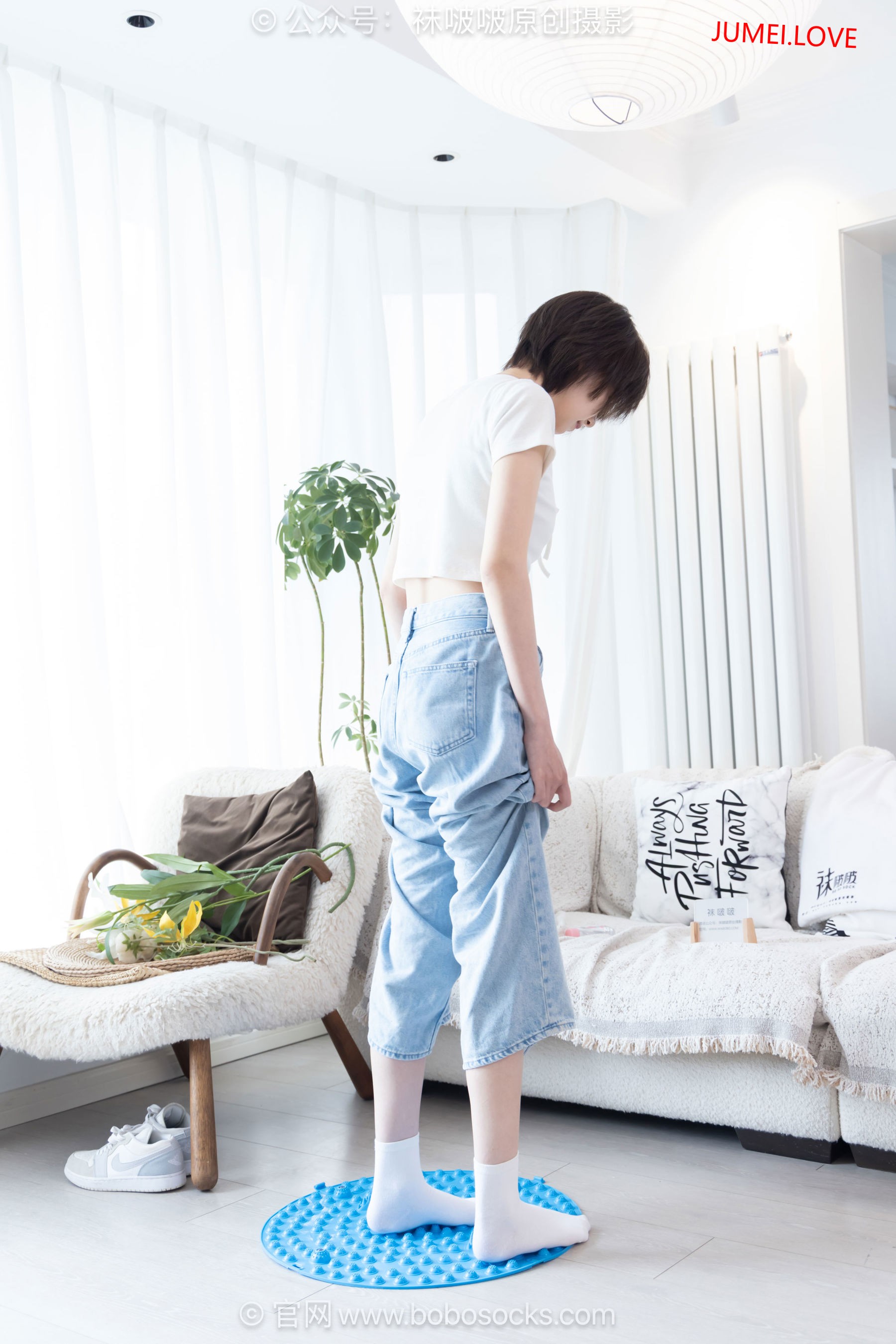 BoBoSocks袜啵啵 No.708 小甜豆 - 板鞋、纯白棉袜、裸足 第51张