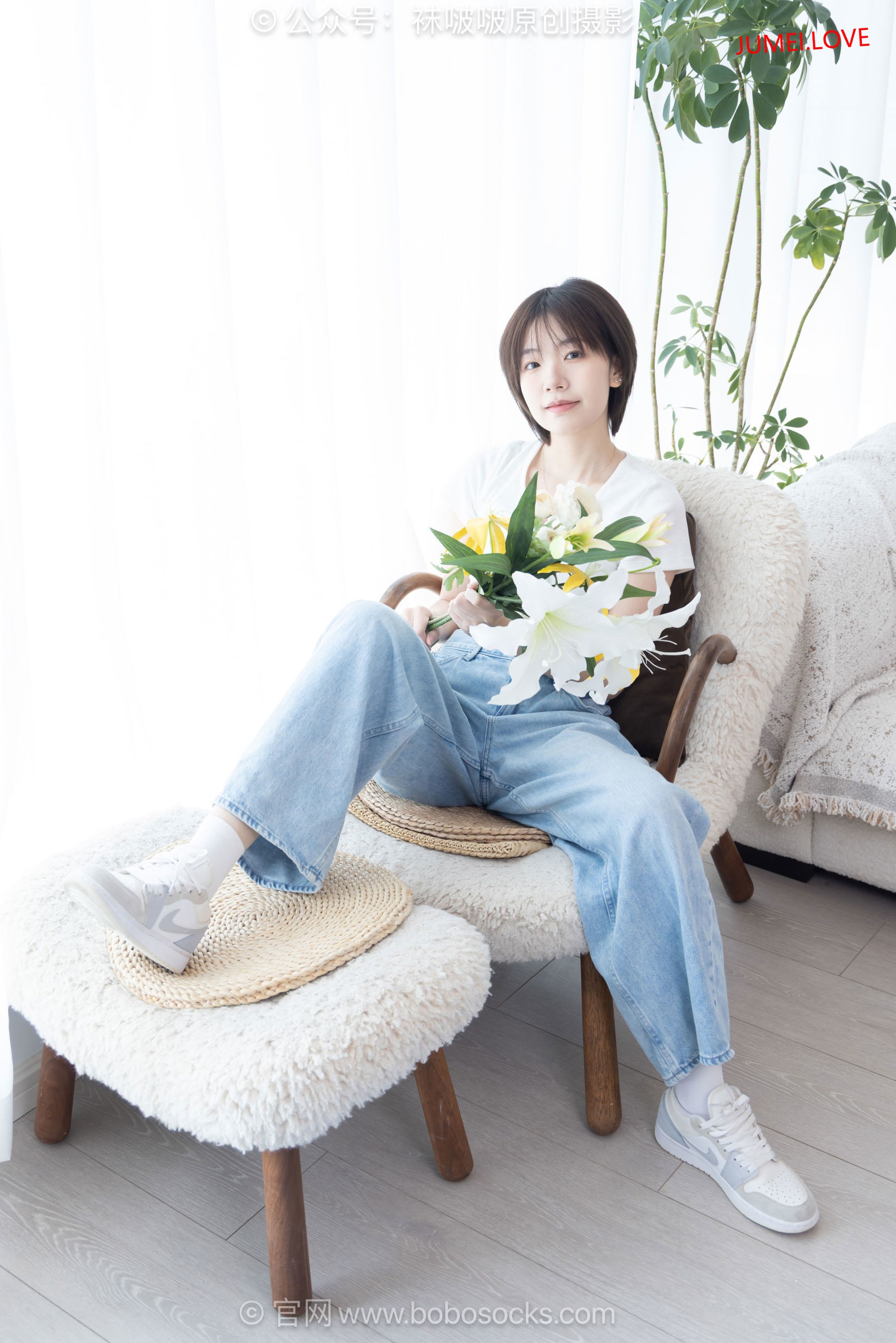 BoBoSocks袜啵啵 No.708 小甜豆 - 板鞋、纯白棉袜、裸足 第95张