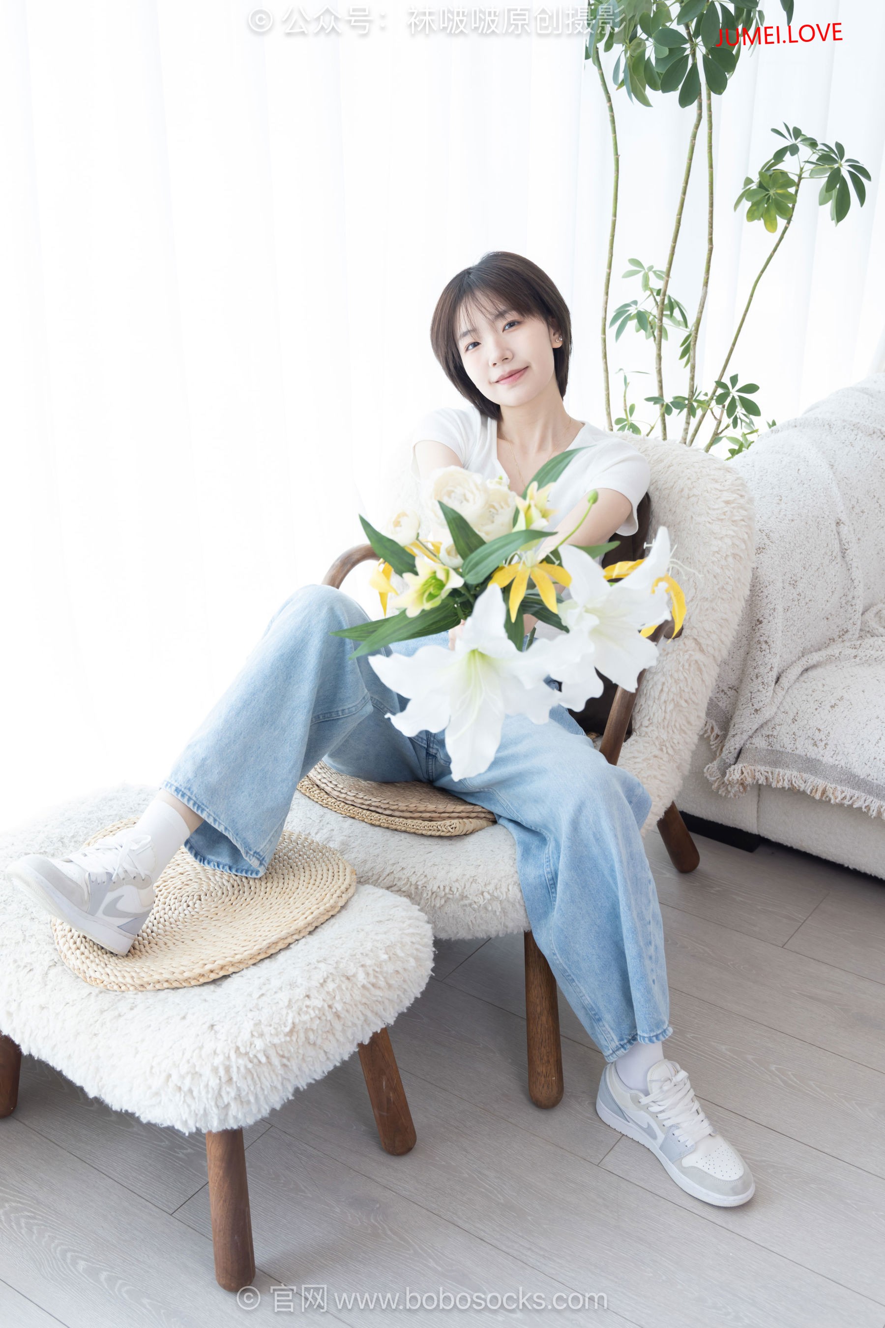 BoBoSocks袜啵啵 No.708 小甜豆 - 板鞋、纯白棉袜、裸足 第96张