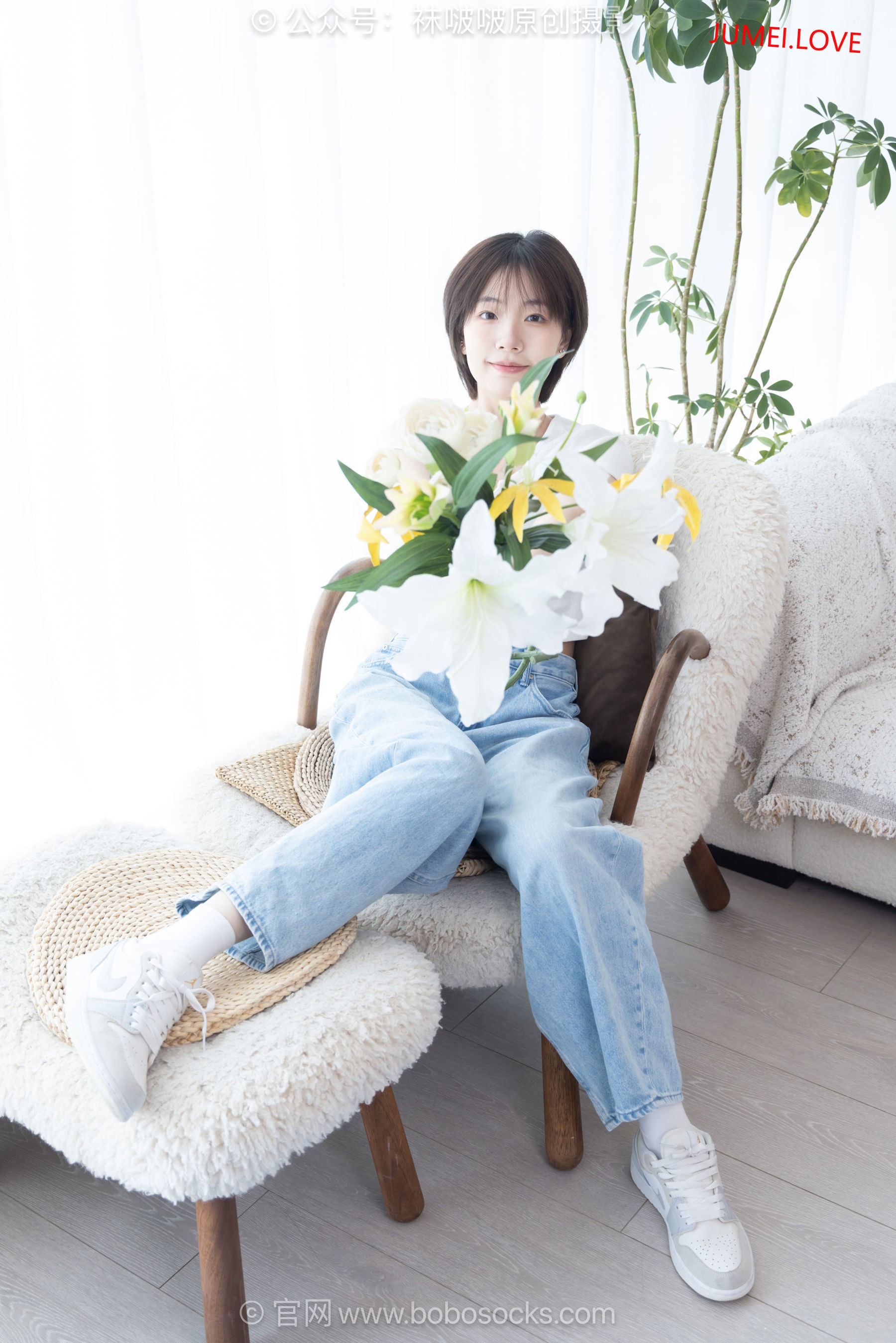 BoBoSocks袜啵啵 No.708 小甜豆 - 板鞋、纯白棉袜、裸足 第97张