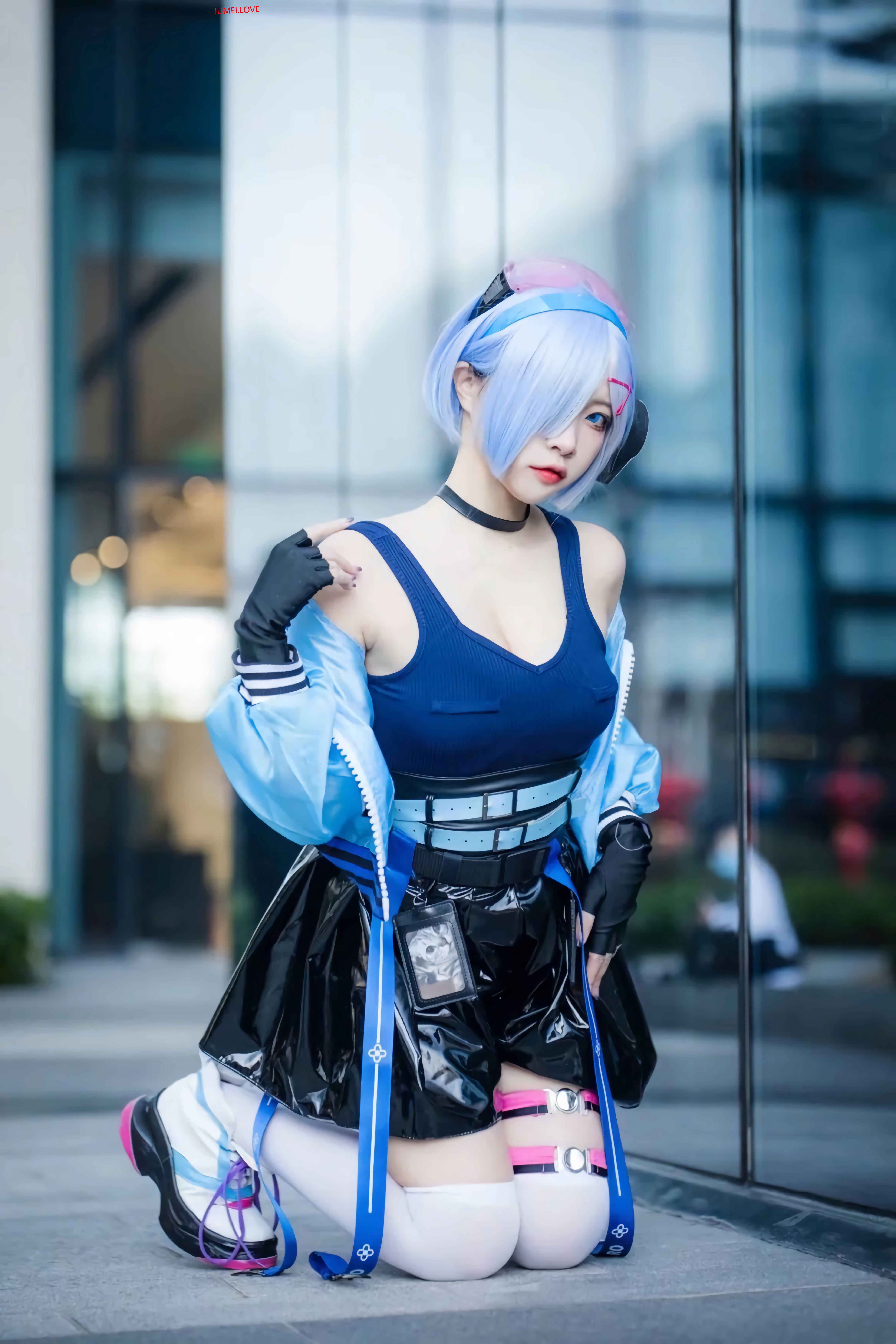 人气Coser二佐Nisa&宫本桜 - 蕾姆&拉姆 霓虹都市 第9张