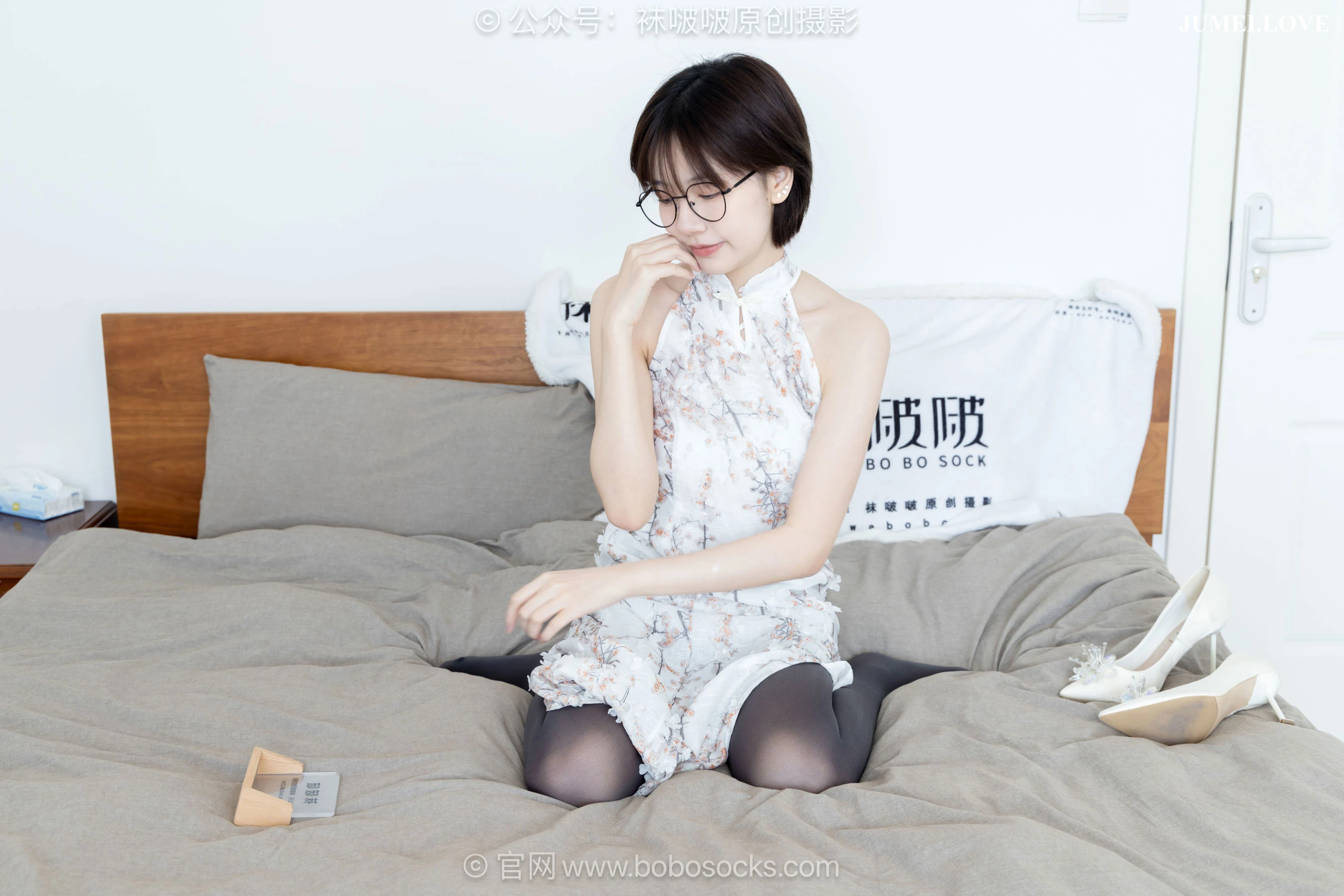 BoBoSocks袜啵啵 No.714 小甜豆 - 高跟鞋、薄肉丝、厚灰丝、旗袍 第22张