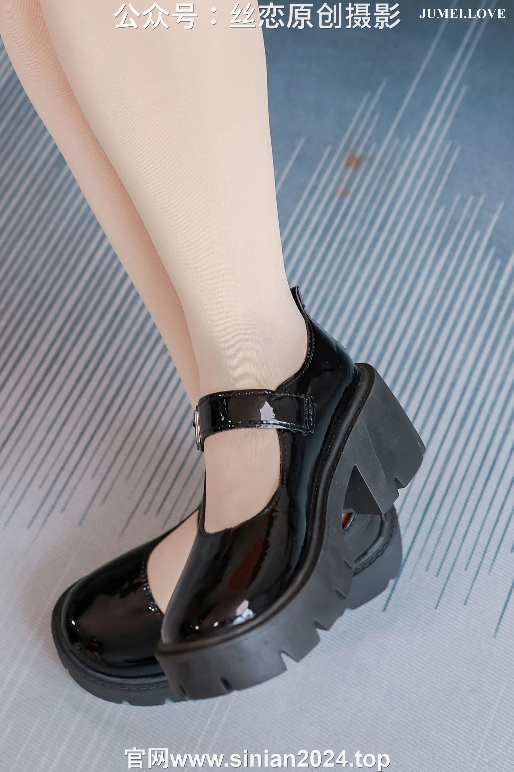 丝恋摄影 No.063 泡芙 - 白色睡裙 厚肉丝袜 黑色玛丽珍 第90张