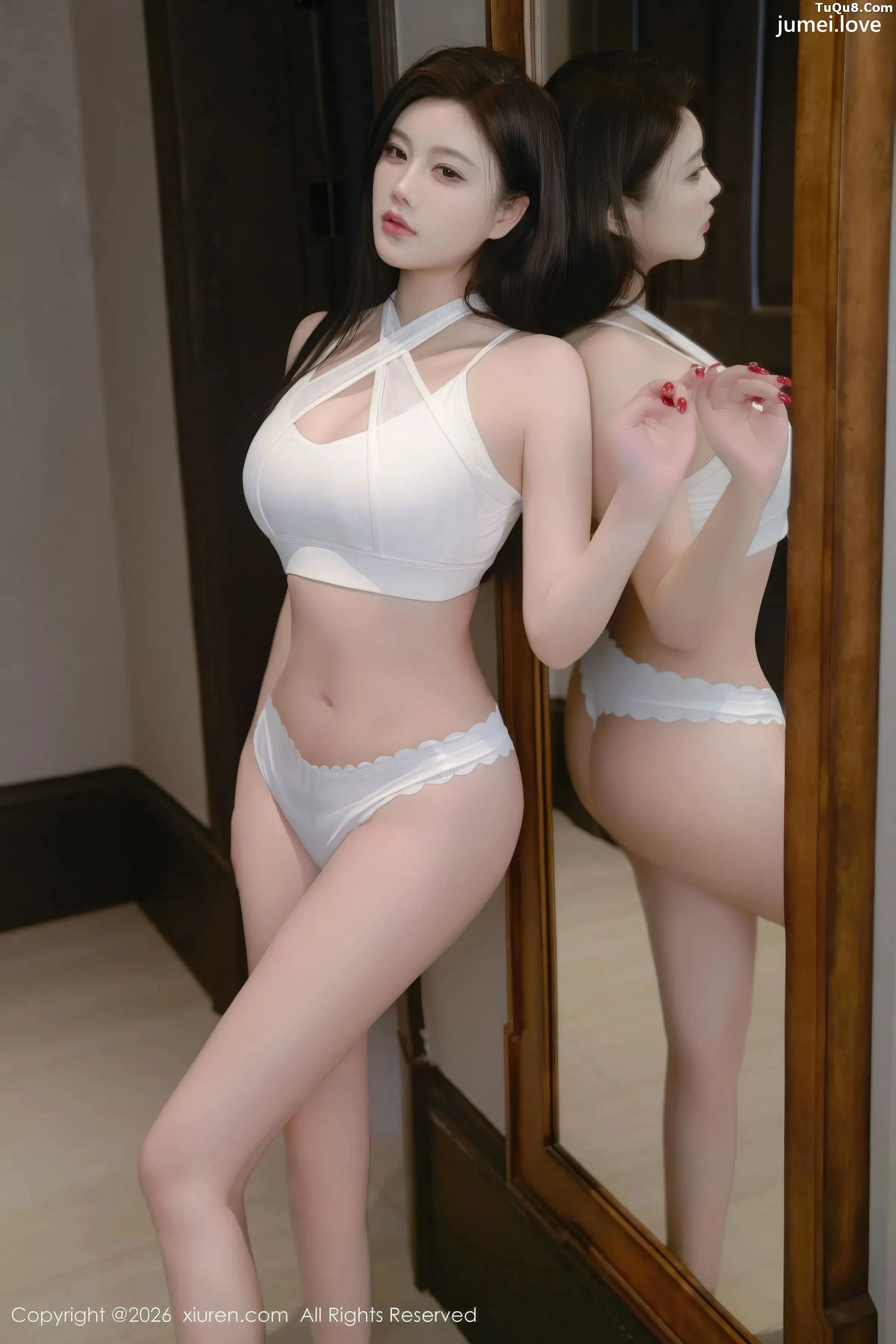 杨晨晨.性感白色情趣服饰配灰丝吊袜秀丰腴身材撩人绝美写真73P 第33张