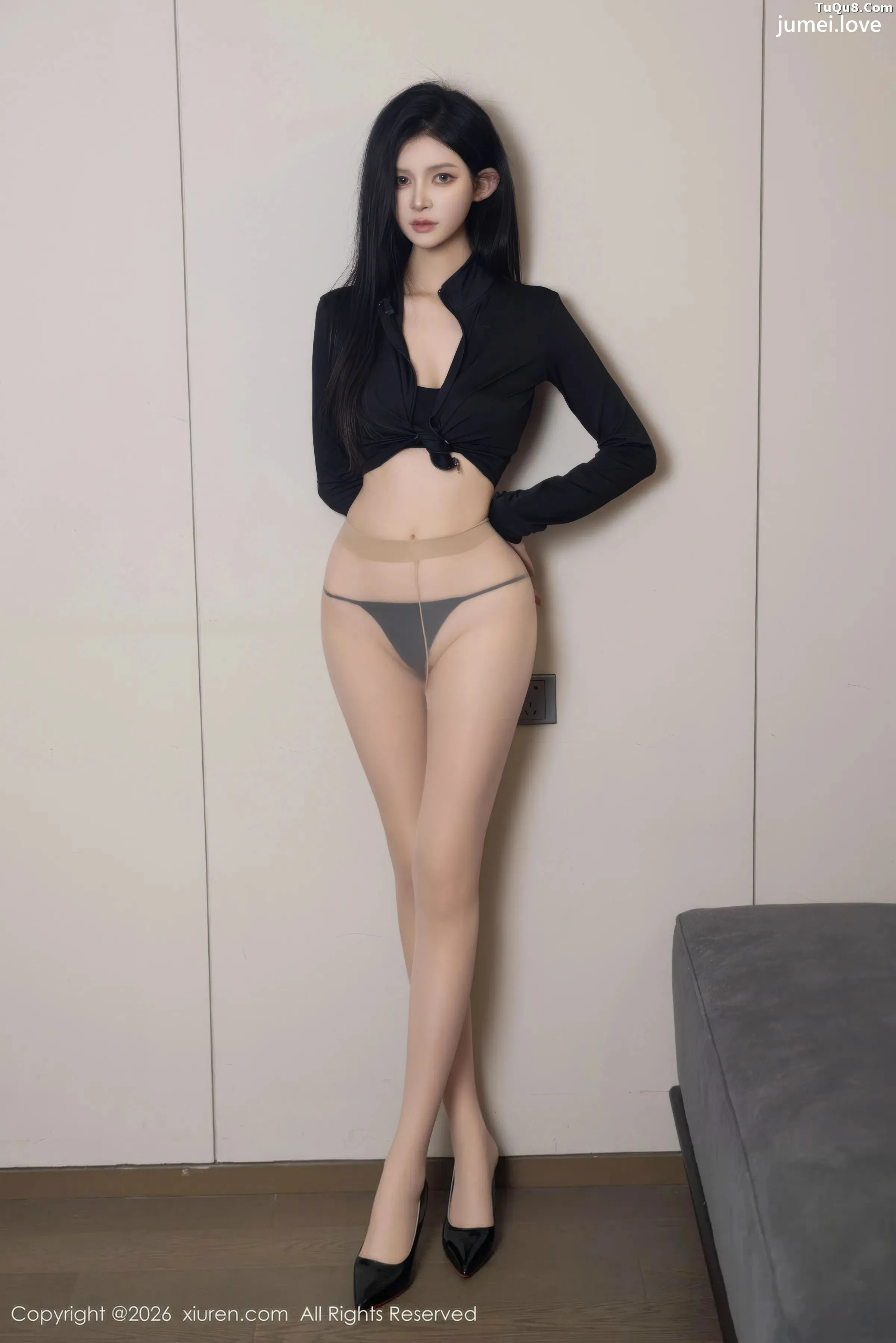 沈如斯性感黑色情趣服饰配超薄肉丝秀曼妙身材绝美写真85P 第38张