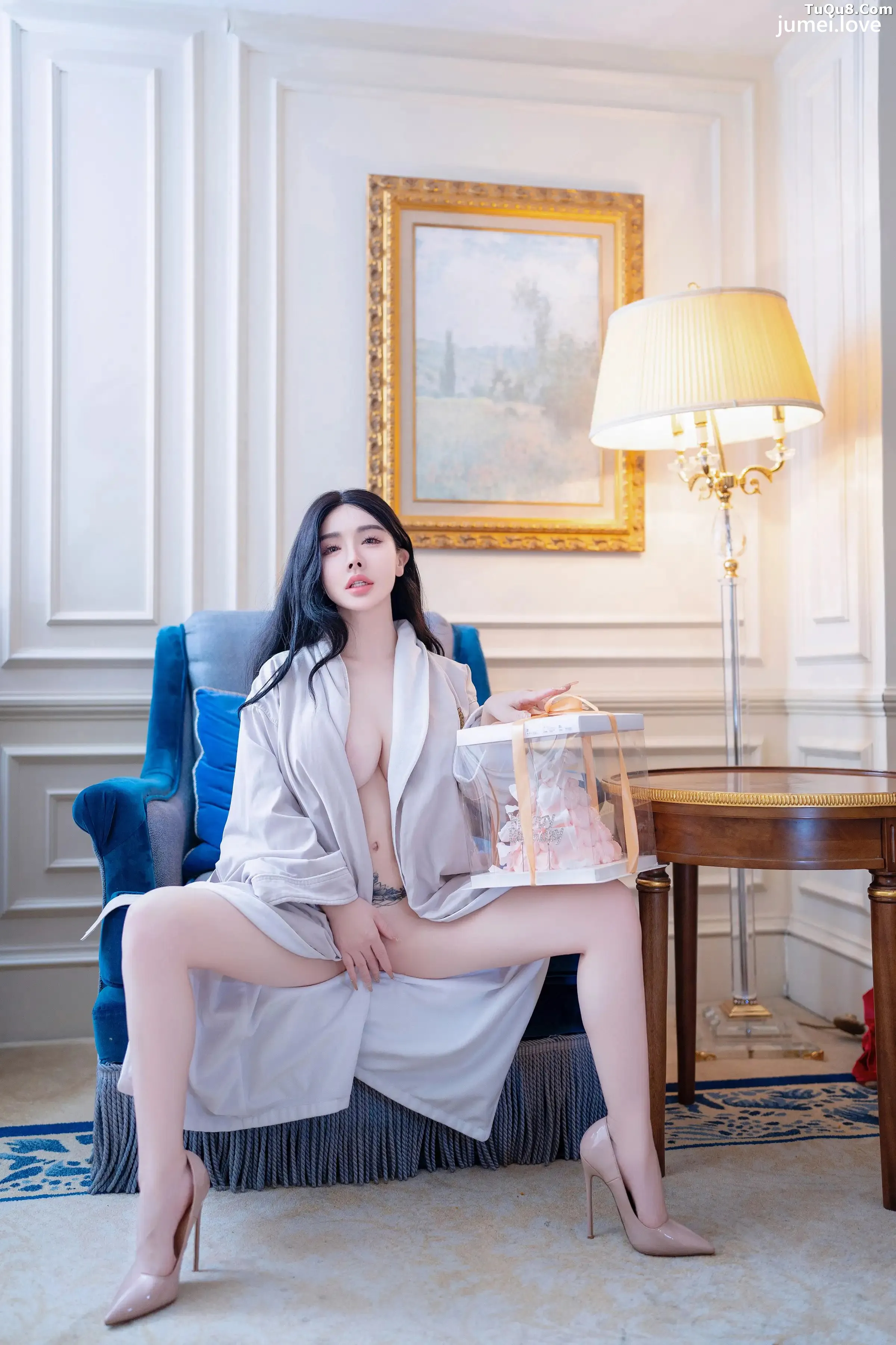 .B010 秀人番外 潘思沁 性感浴袍 主题写真 []90P 第2张