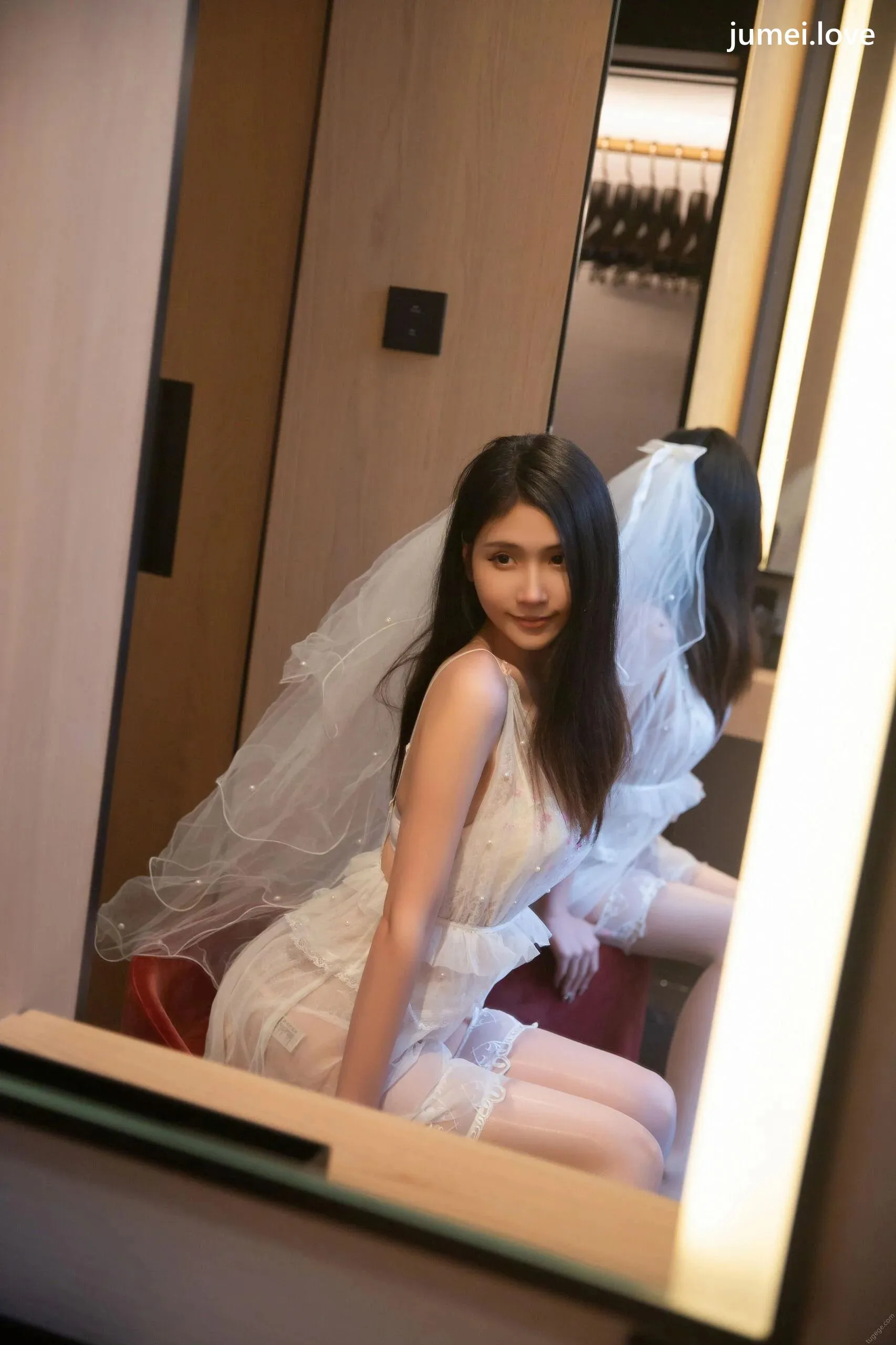 刘婷婷 诱人私拍福利 白色婚纱77P 第25张
