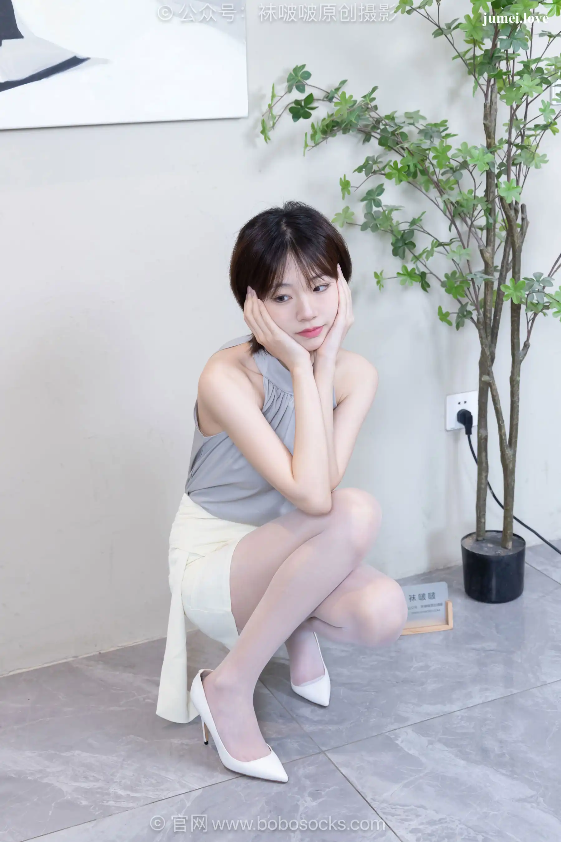 BoBoSocks袜啵啵 No.717 小甜豆 - 高跟鞋、薄白丝 第66张