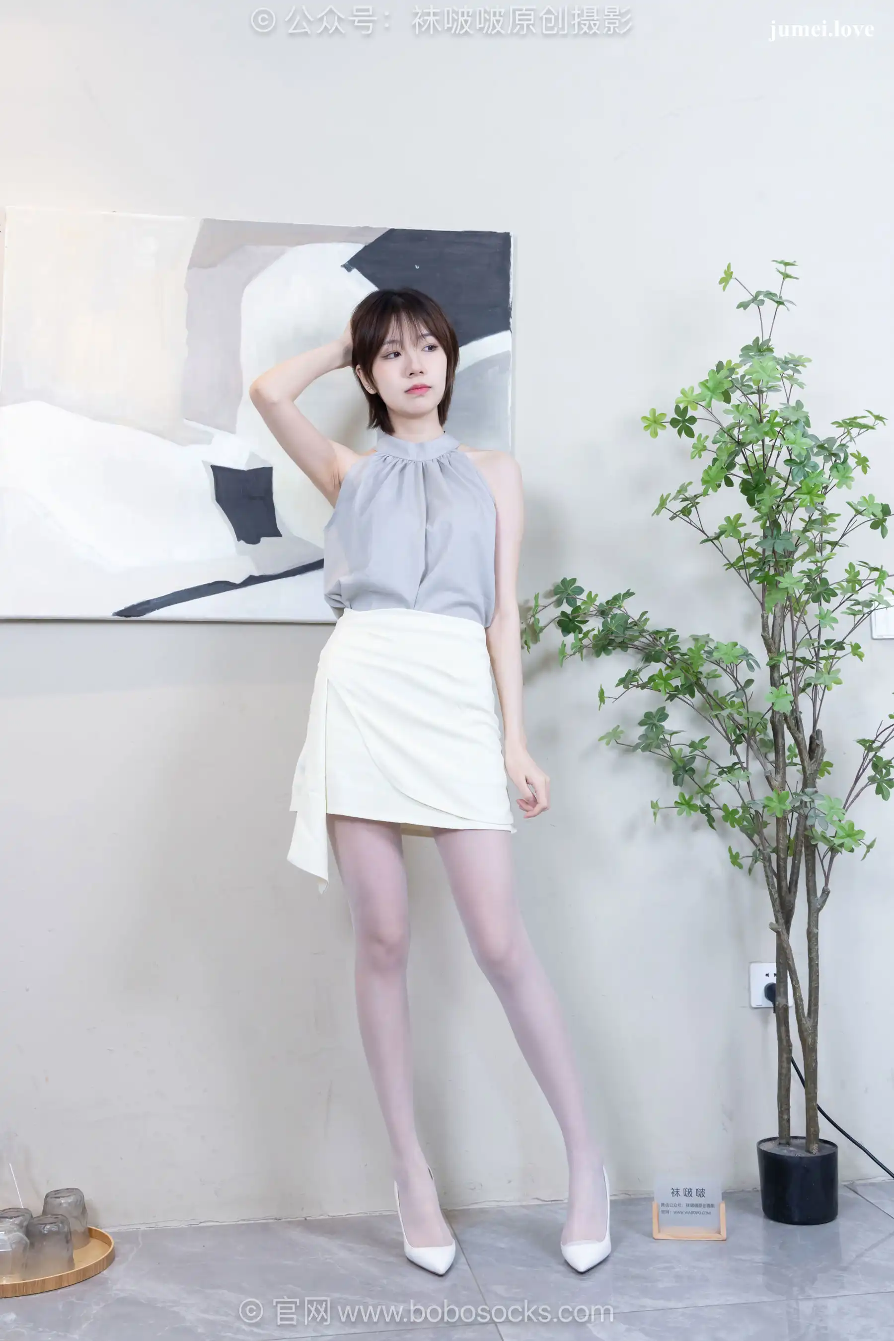 BoBoSocks袜啵啵 No.717 小甜豆 - 高跟鞋、薄白丝 第69张