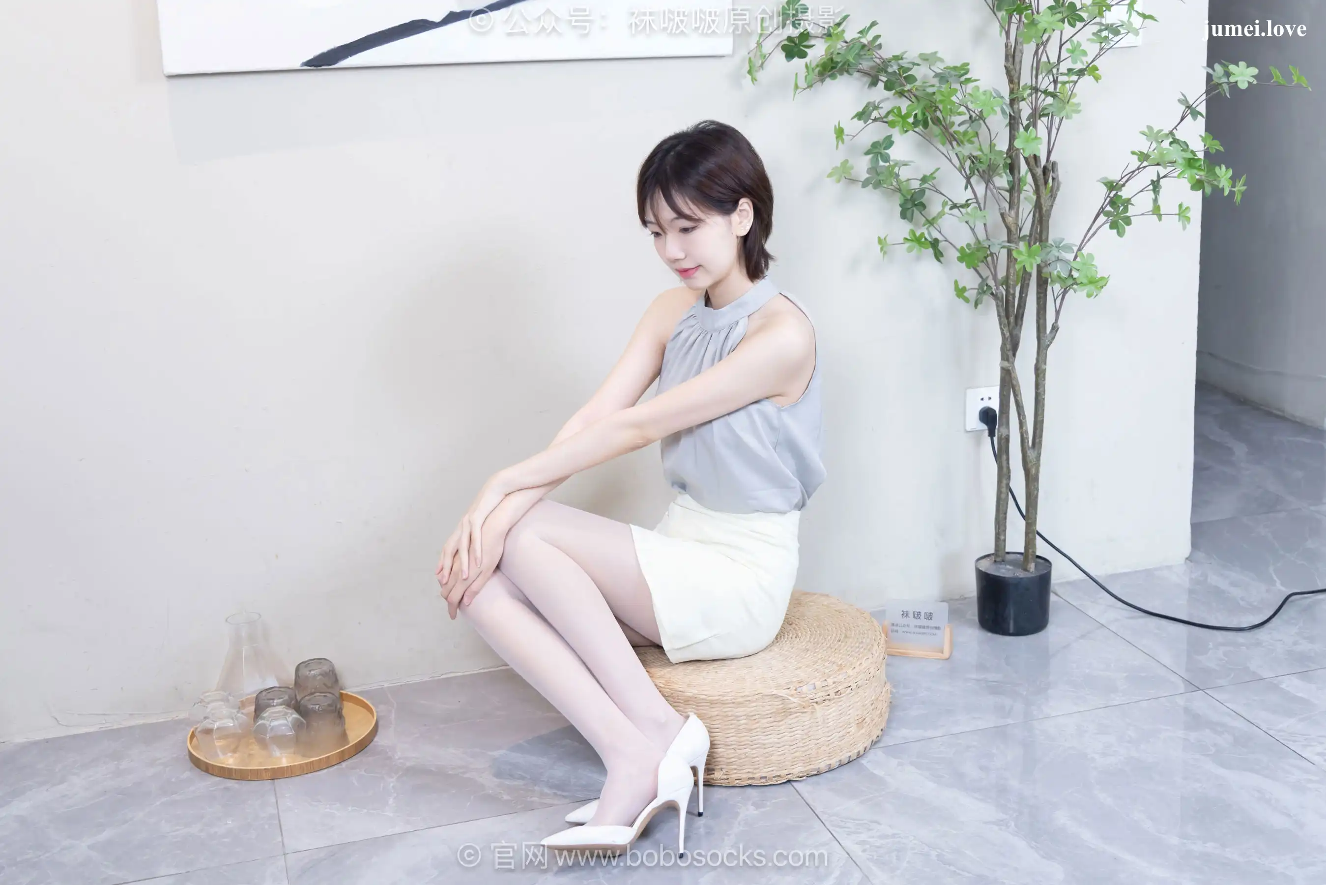 BoBoSocks袜啵啵 No.717 小甜豆 - 高跟鞋、薄白丝 第75张