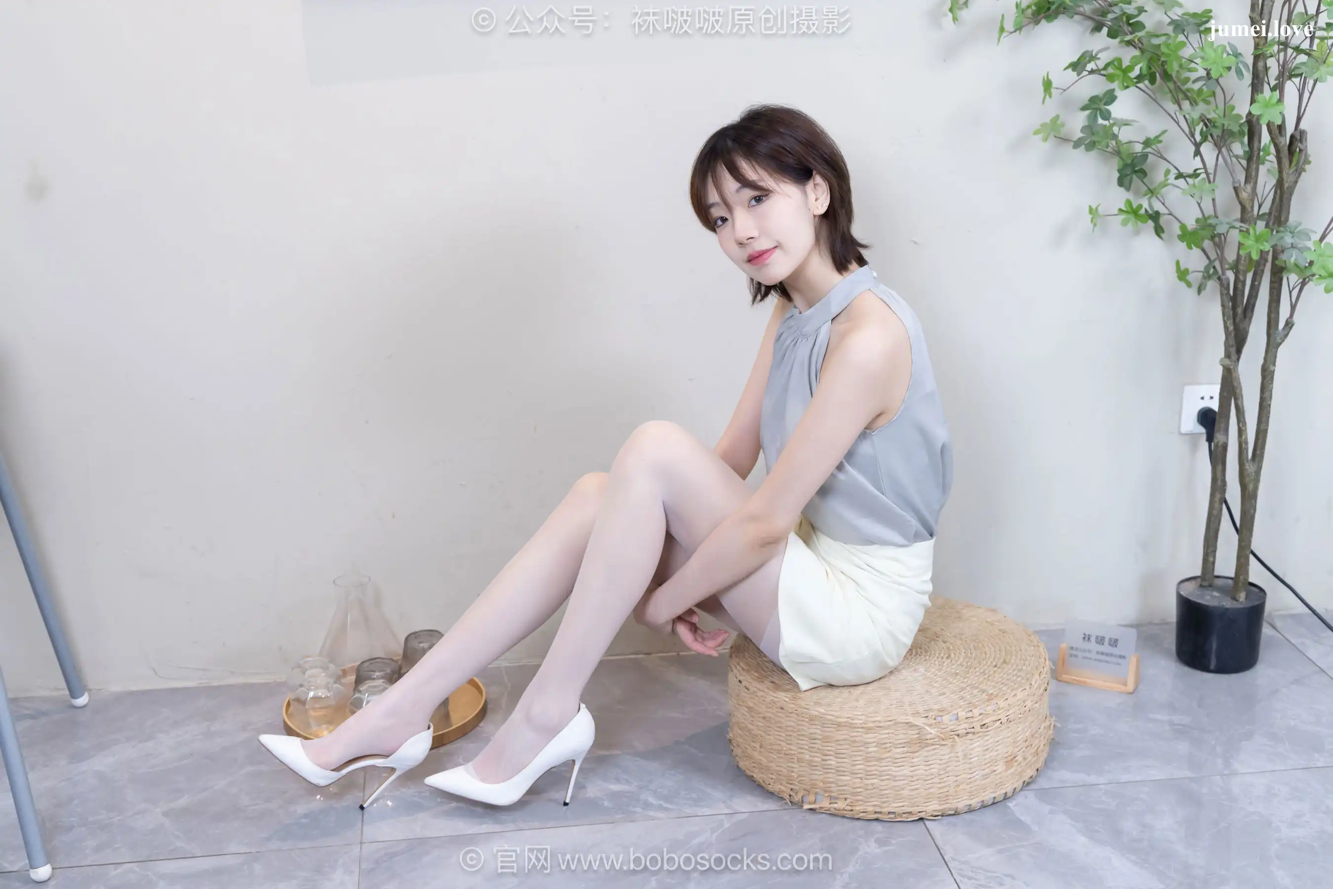 BoBoSocks袜啵啵 No.717 小甜豆 - 高跟鞋、薄白丝 第84张