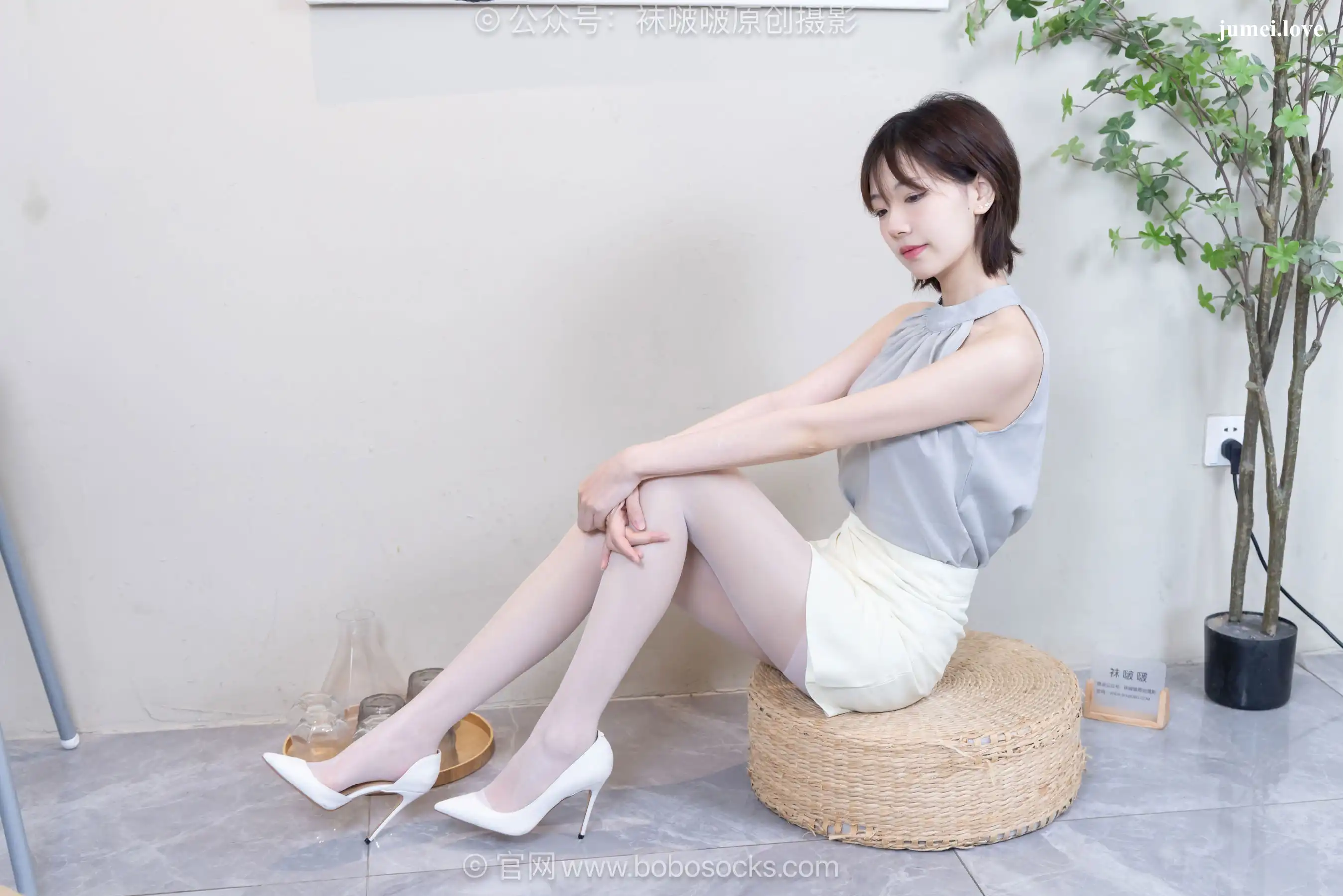 BoBoSocks袜啵啵 No.717 小甜豆 - 高跟鞋、薄白丝 第85张