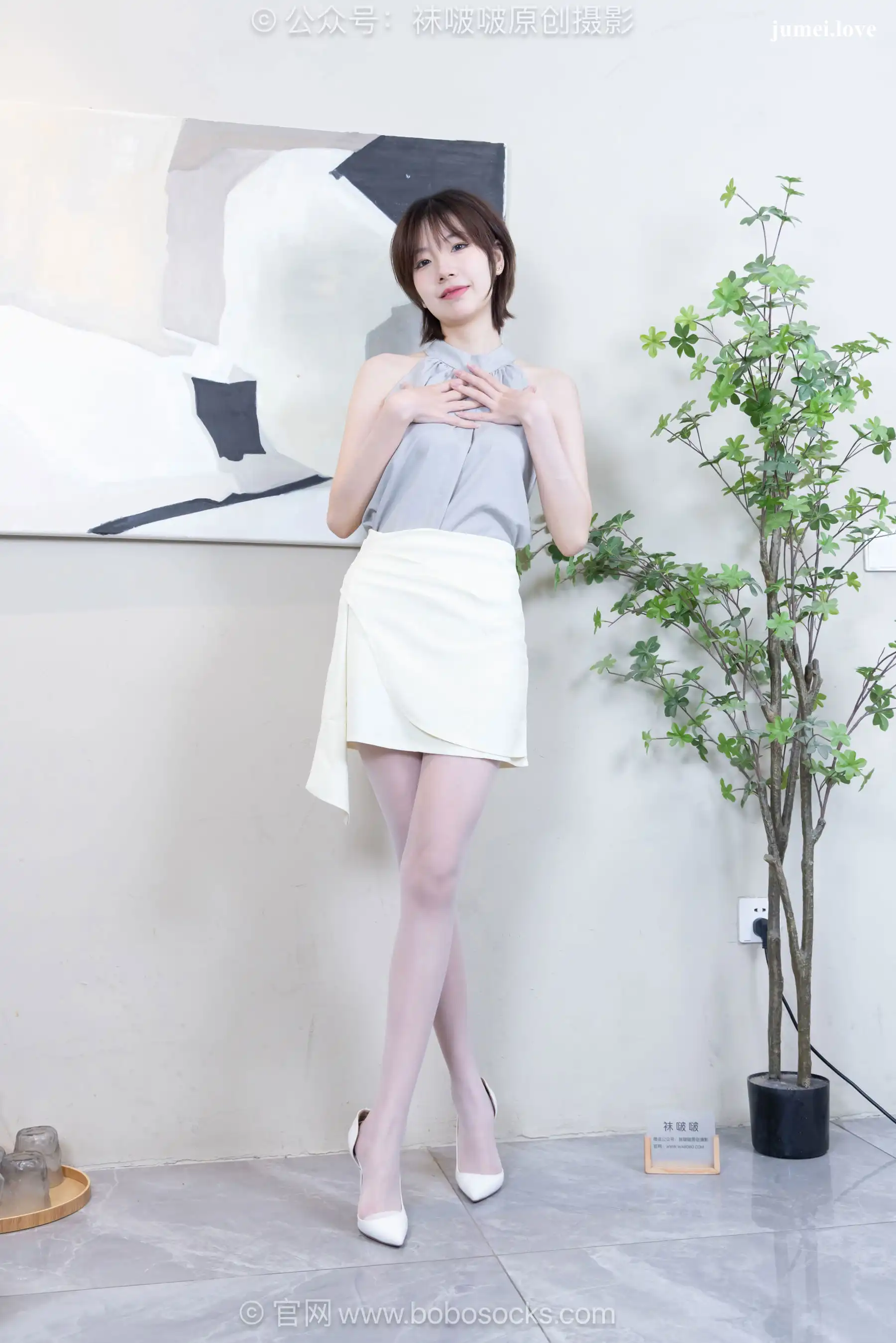 BoBoSocks袜啵啵 No.717 小甜豆 - 高跟鞋、薄白丝 第91张