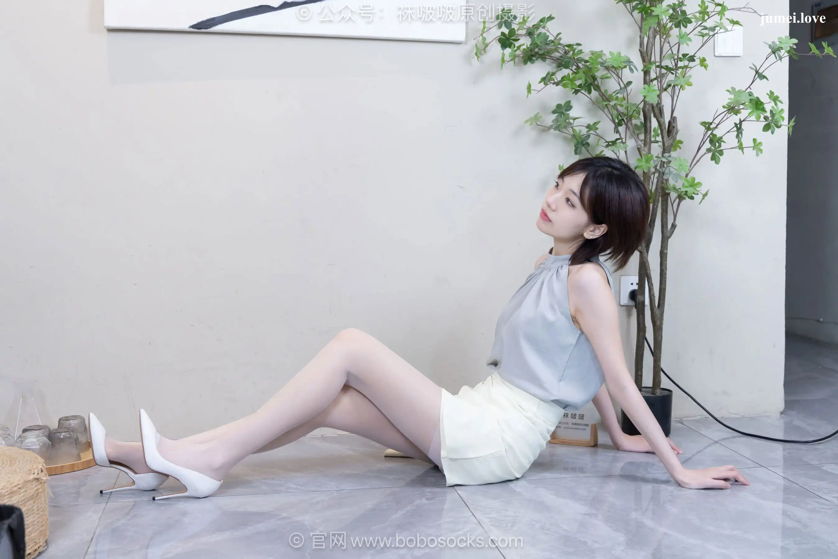 BoBoSocks袜啵啵 No.717 小甜豆 - 高跟鞋、薄白丝 第93张