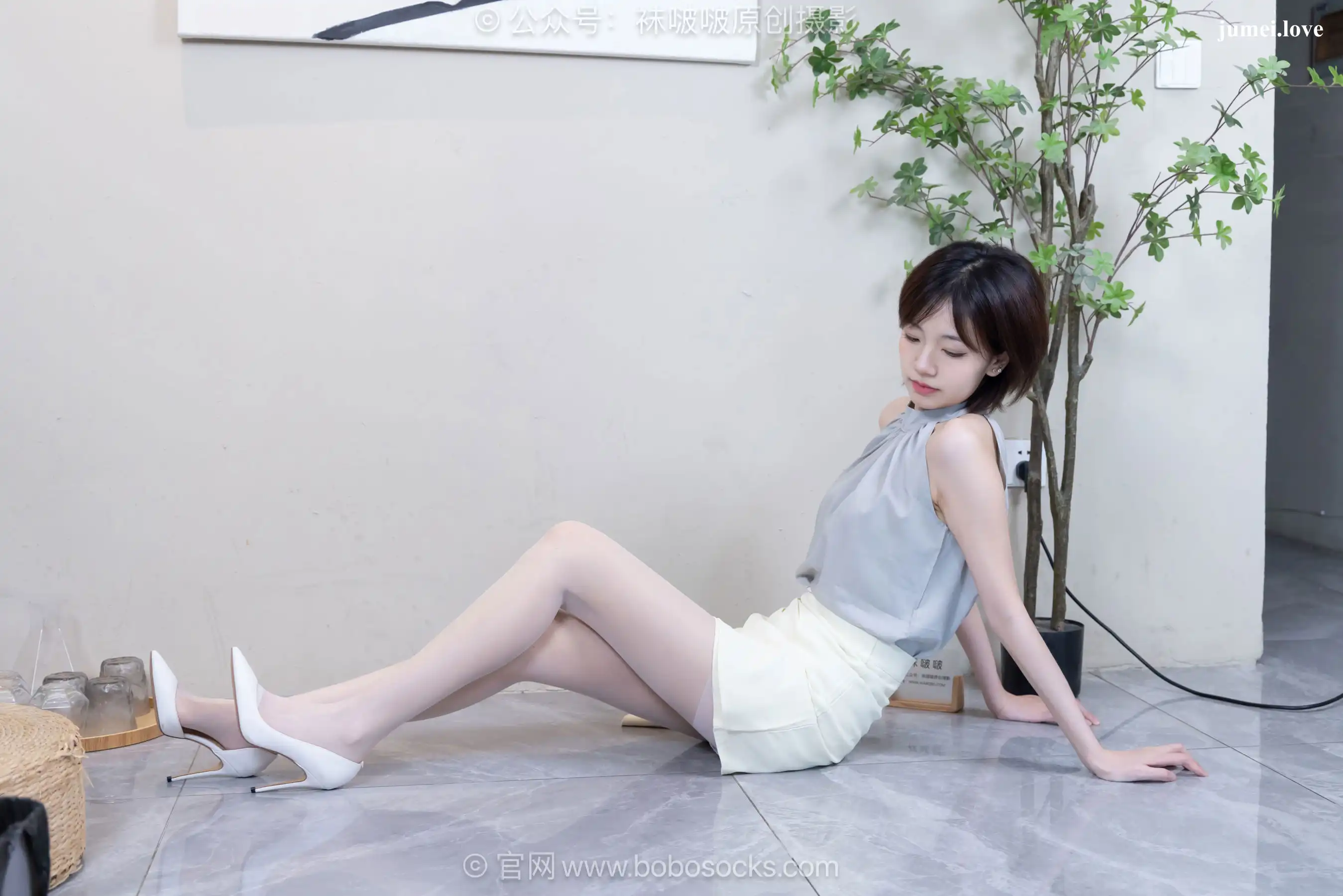 BoBoSocks袜啵啵 No.717 小甜豆 - 高跟鞋、薄白丝 第94张