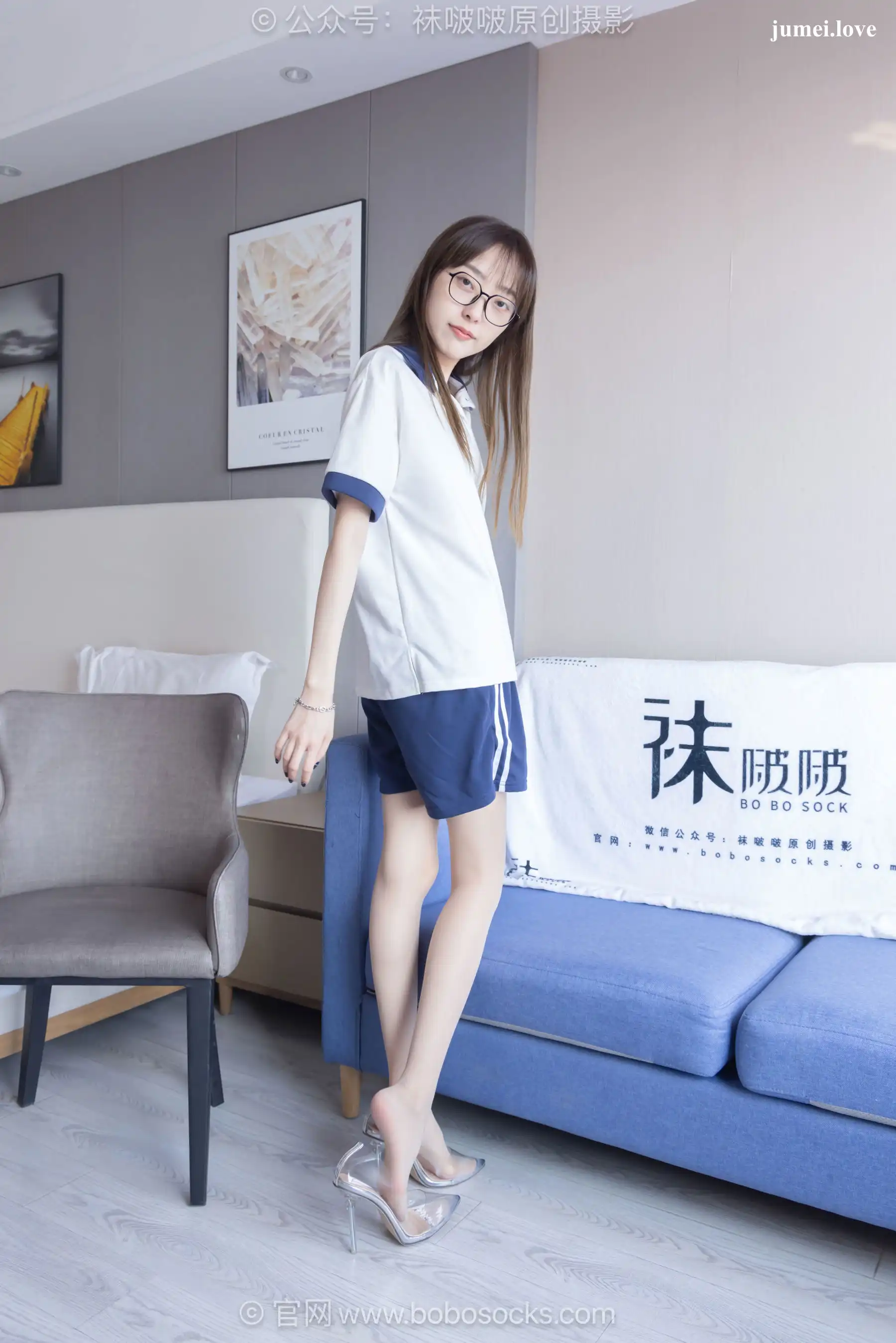 BoBoSocks袜啵啵 No.719 稚予 - 透明高跟鞋、高跟凉鞋、薄肉丝 第78张