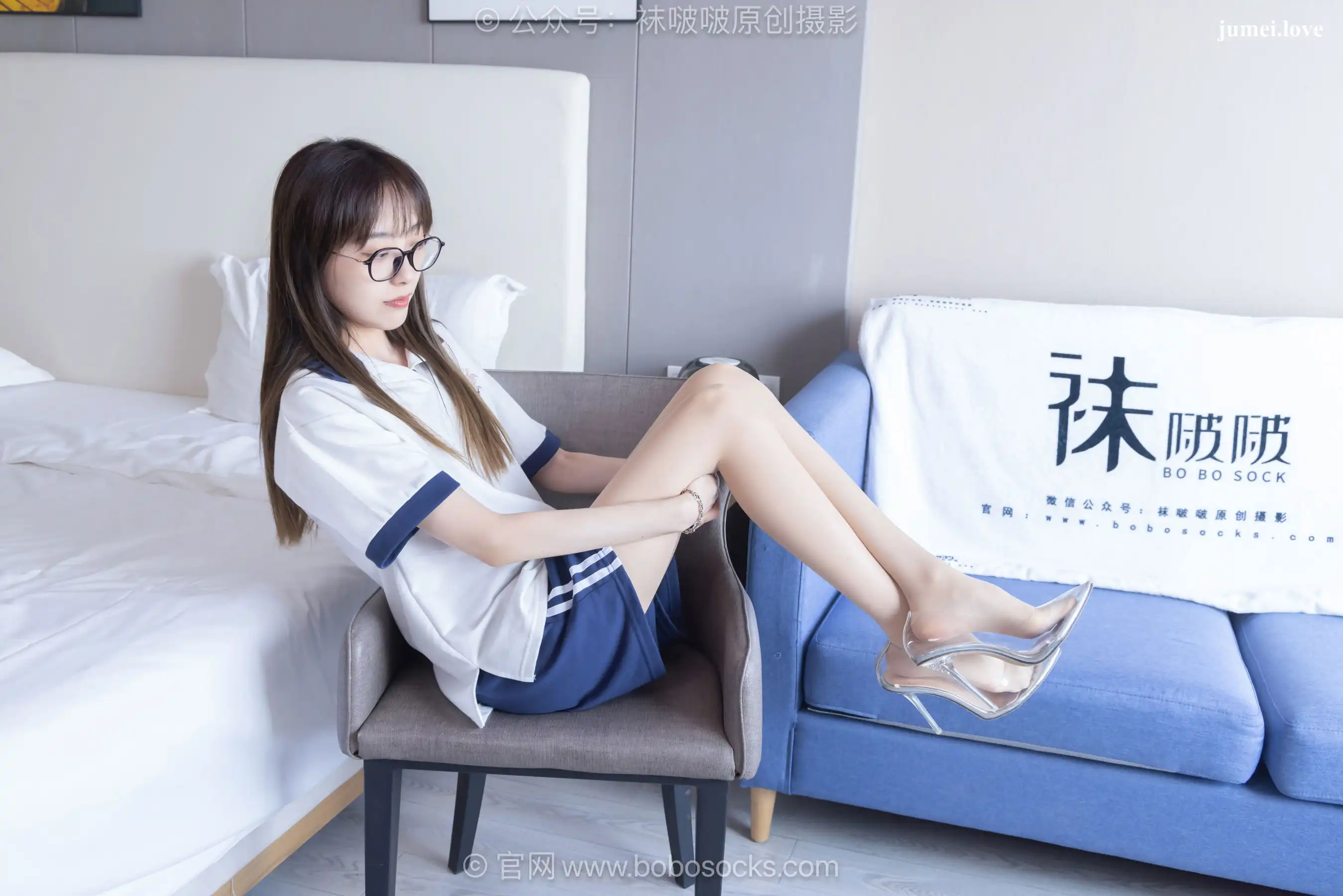 BoBoSocks袜啵啵 No.719 稚予 - 透明高跟鞋、高跟凉鞋、薄肉丝 第86张