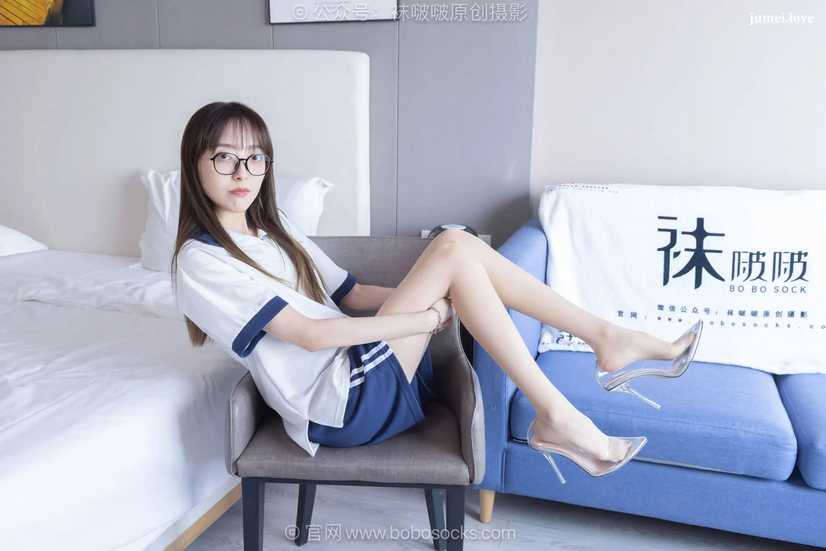 BoBoSocks袜啵啵 No.719 稚予 - 透明高跟鞋、高跟凉鞋、薄肉丝 第87张