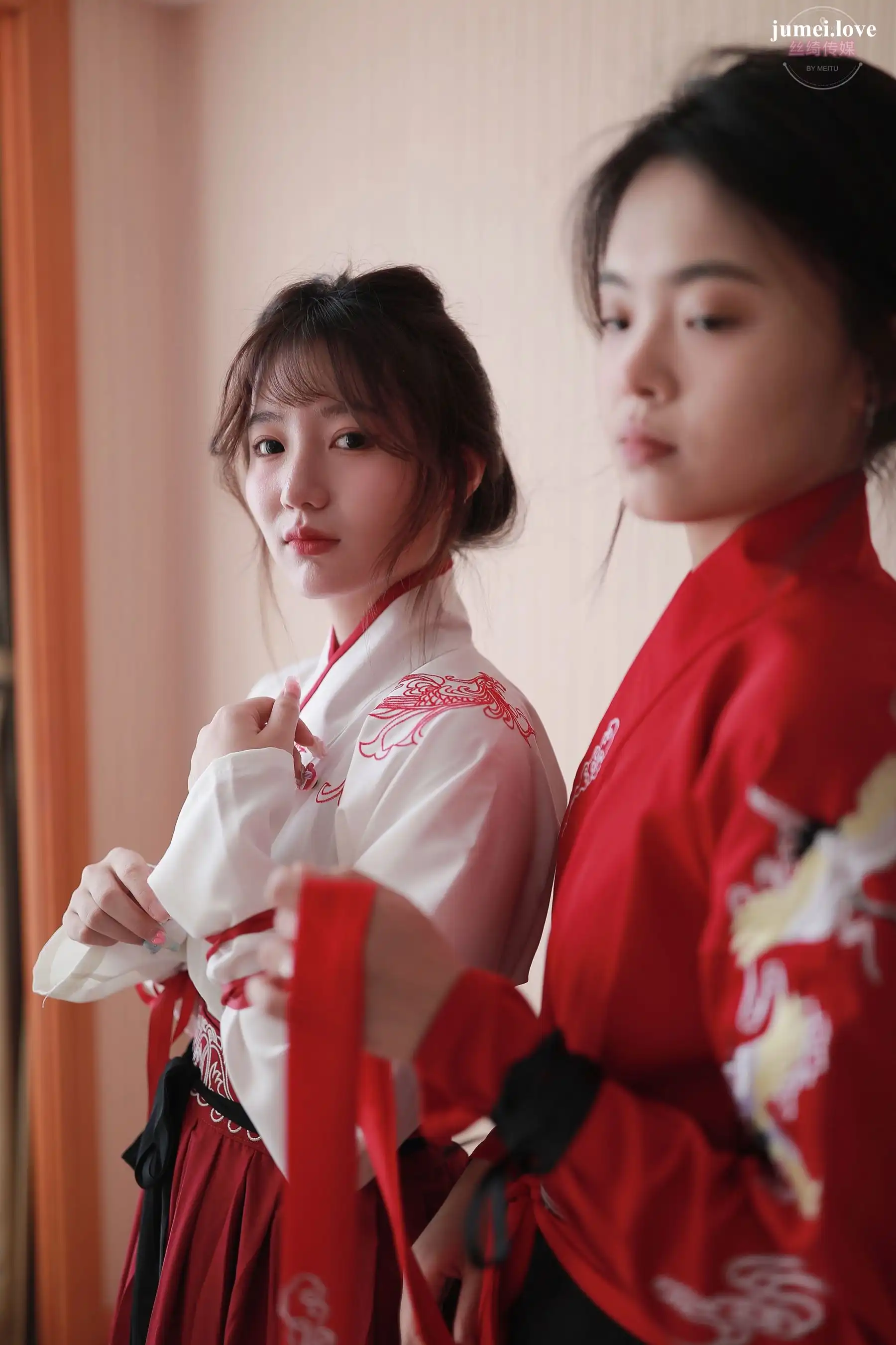 凡夫摄影 - 可菲&晓莲 红色古装汉服丝足 第11张