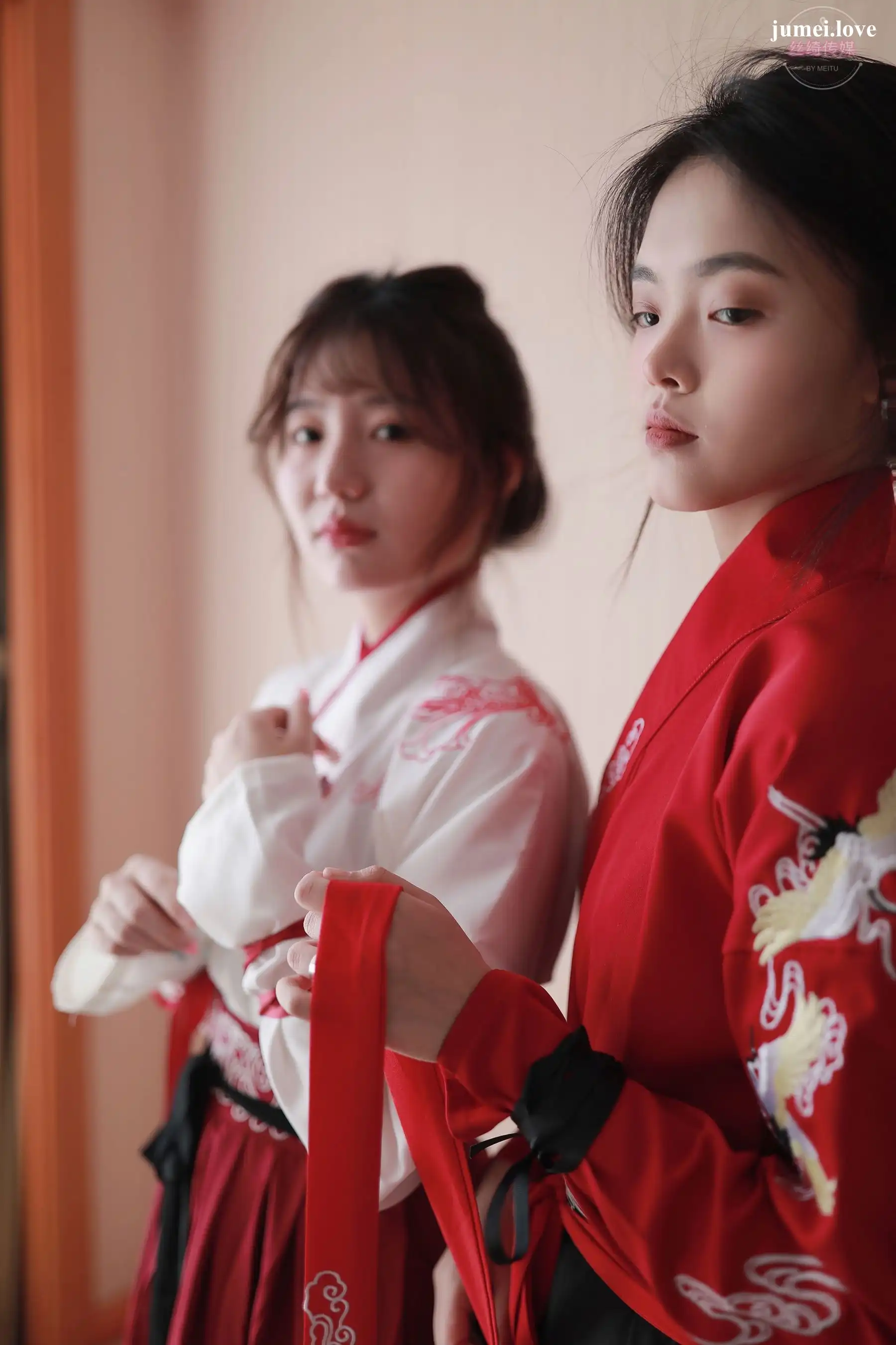 凡夫摄影 - 可菲&晓莲 红色古装汉服丝足 第12张