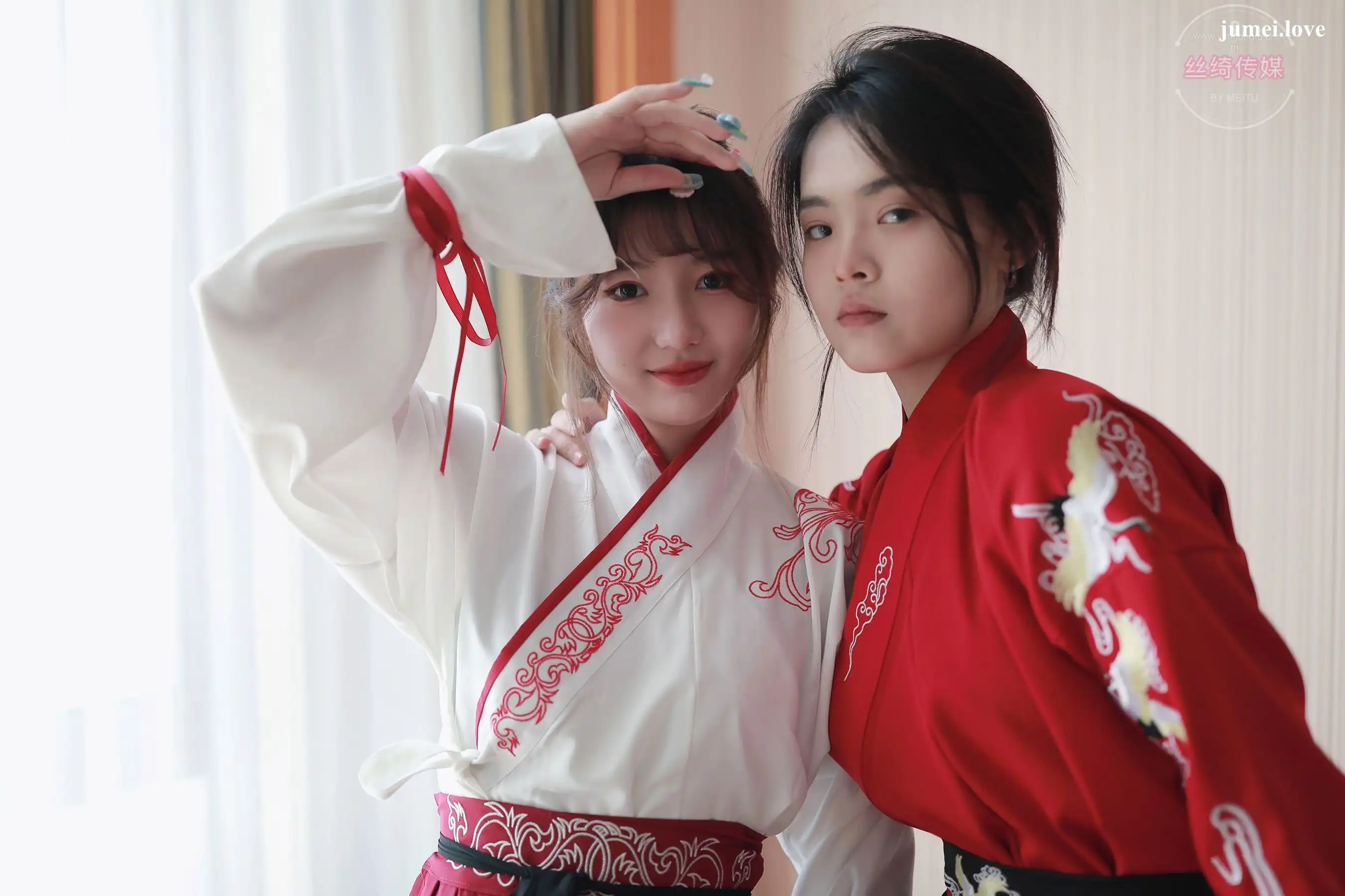 凡夫摄影 - 可菲&晓莲 红色古装汉服丝足 第15张