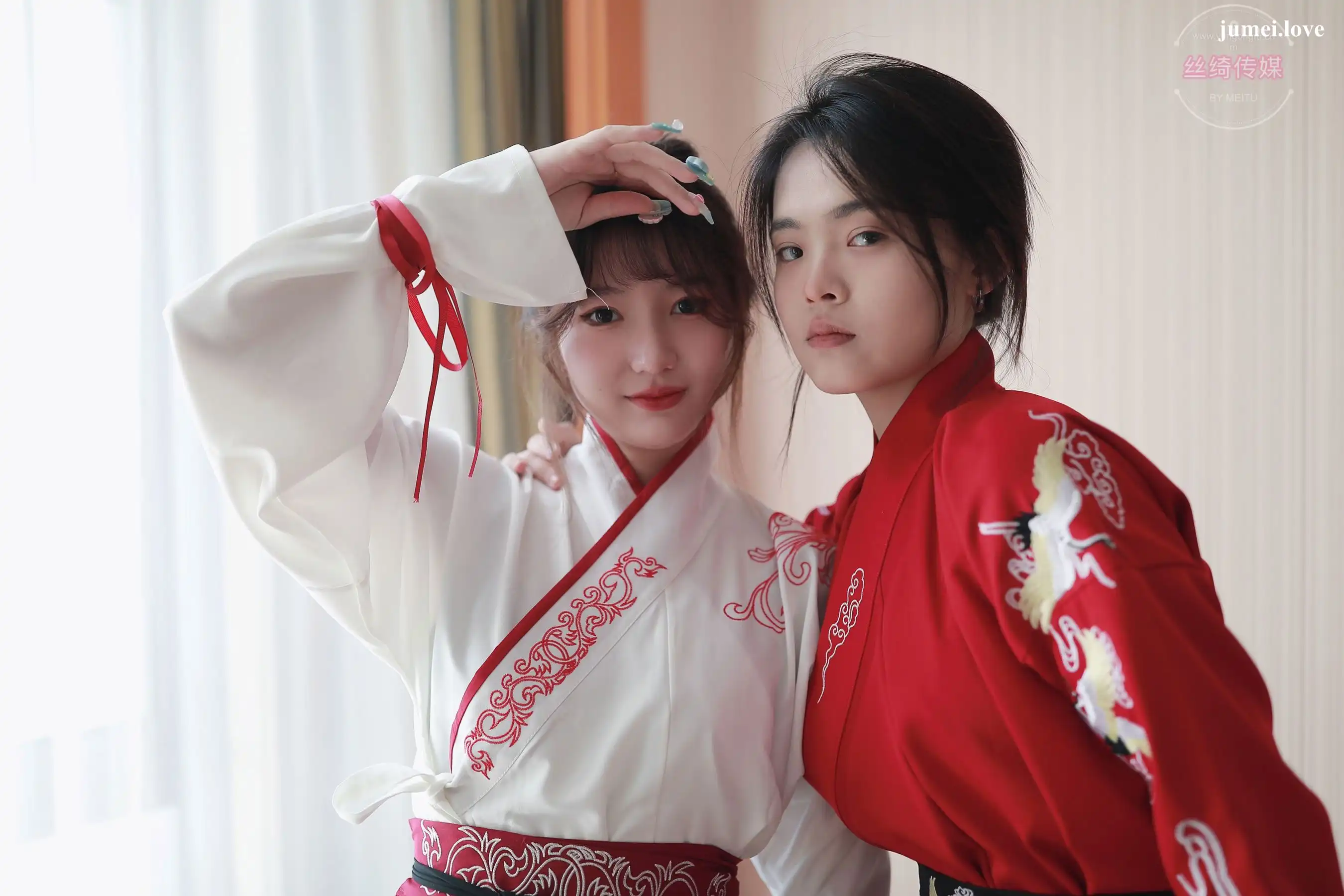 凡夫摄影 - 可菲&晓莲 红色古装汉服丝足 第16张