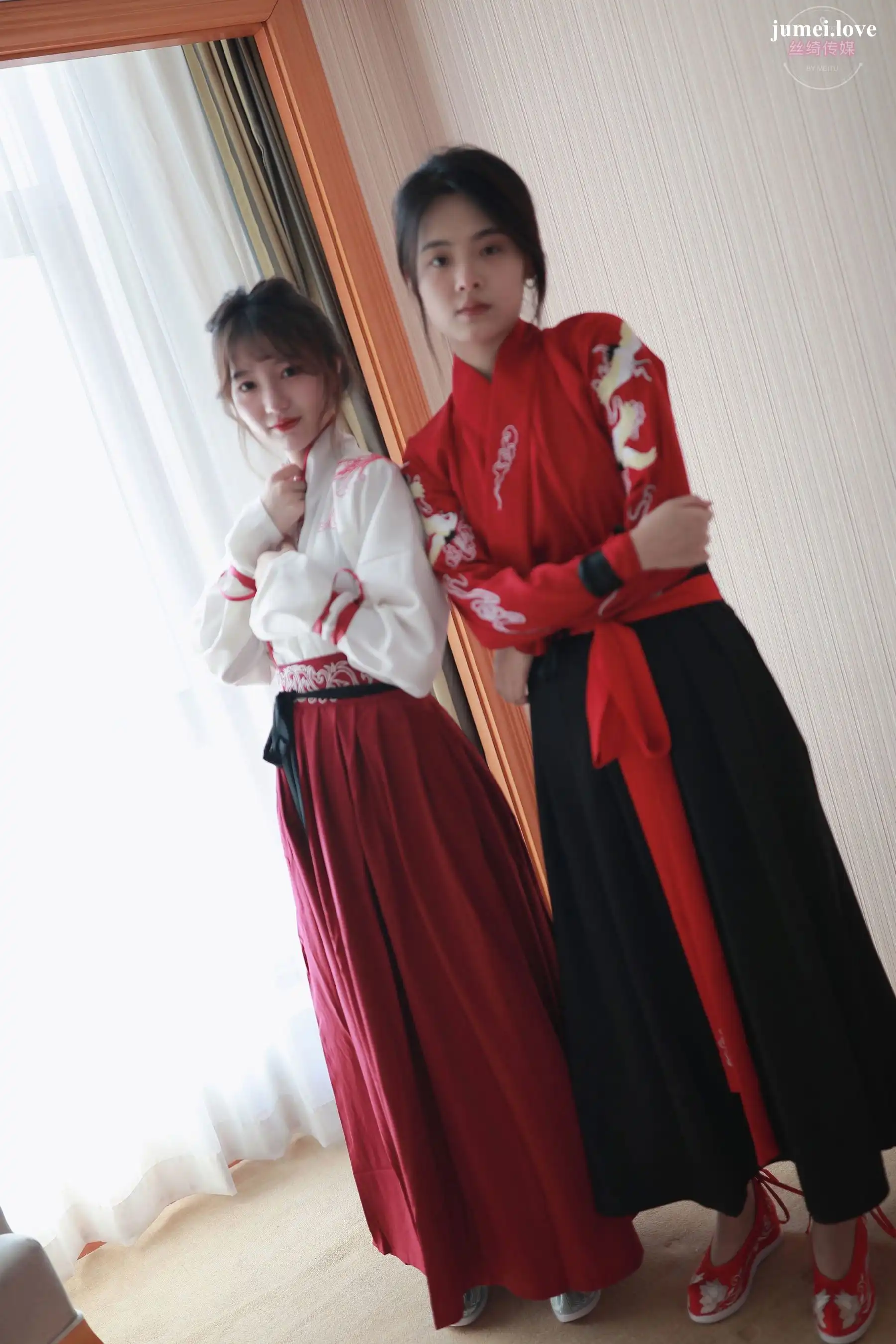 凡夫摄影 - 可菲&晓莲 红色古装汉服丝足 第17张