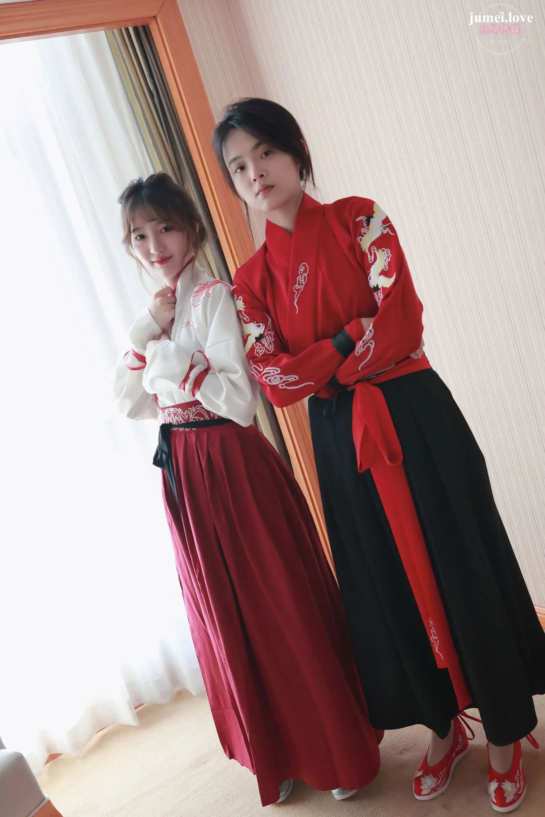 凡夫摄影 - 可菲&晓莲 红色古装汉服丝足 第18张