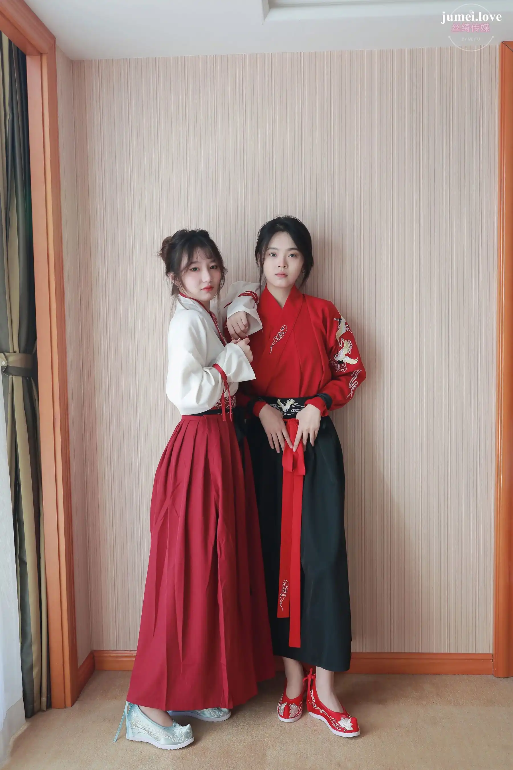 凡夫摄影 - 可菲&晓莲 红色古装汉服丝足 第19张