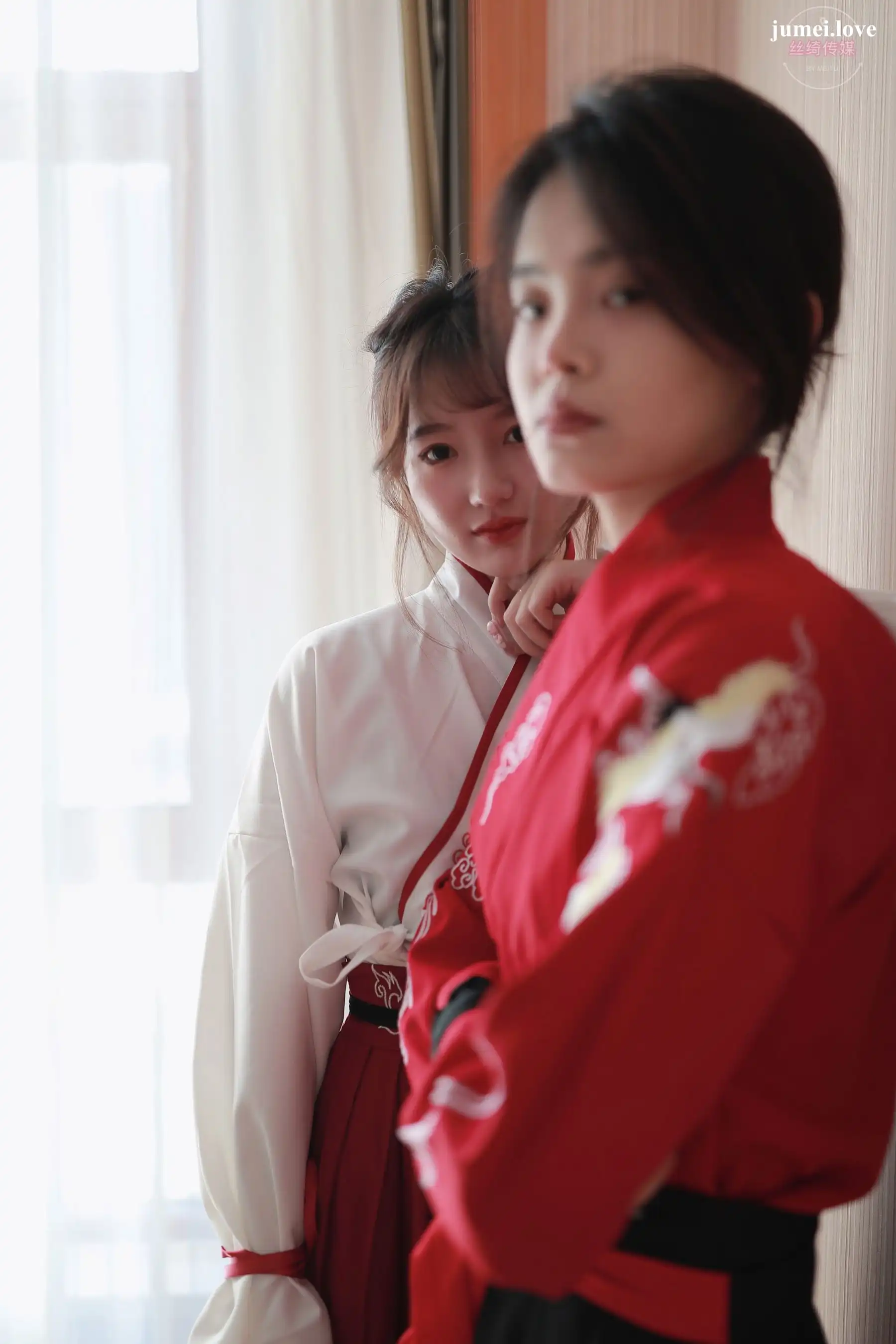 凡夫摄影 - 可菲&晓莲 红色古装汉服丝足 第22张